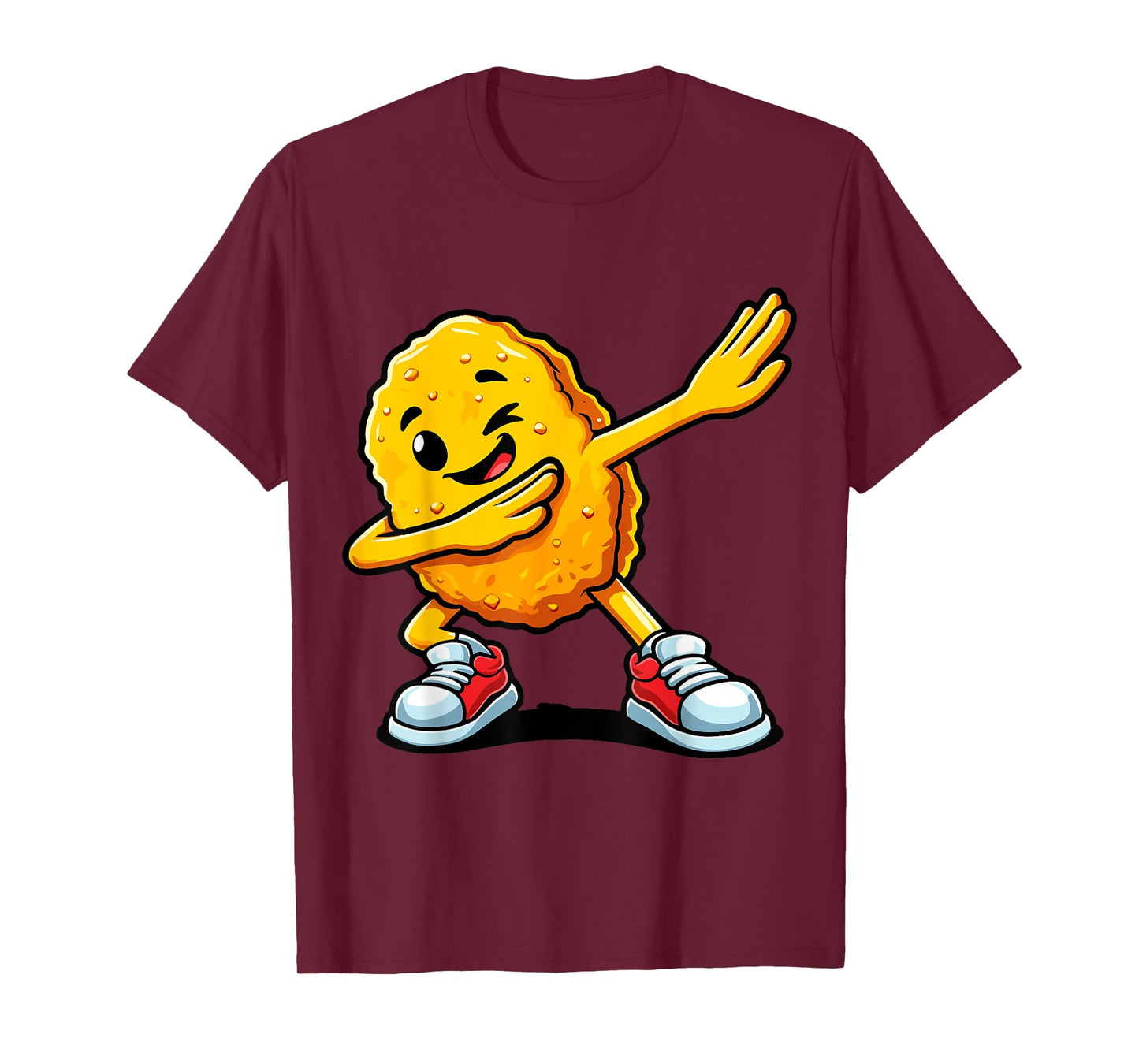 Humorous Chicken Nugget lover Gifts Unisex-Adults Black T-Shirt Small