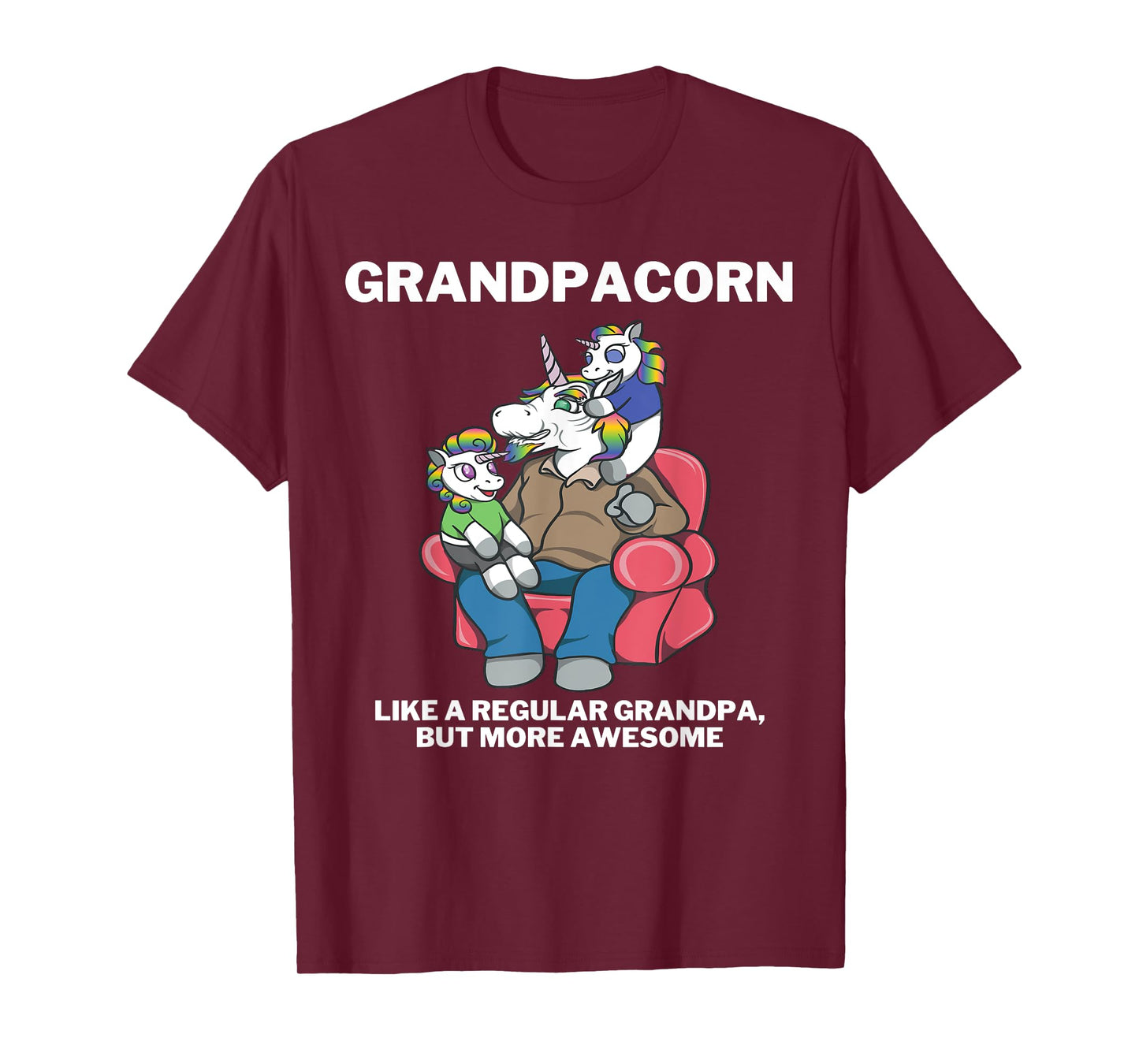 Grandpacorn for Granddad Unicorn Grandpa T-Shirt