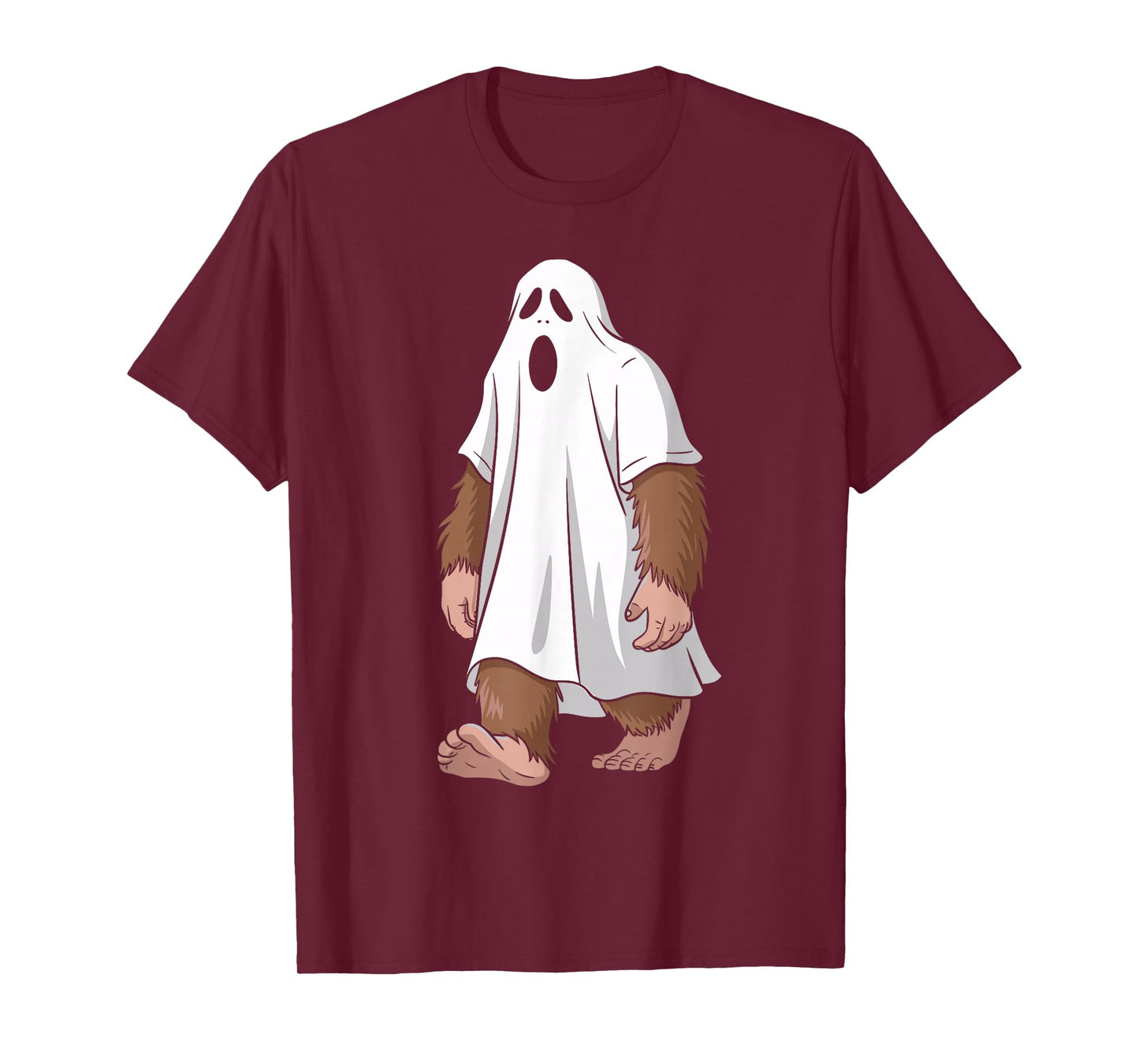 Funny Ghost Bigfoot Lovers Spooky Halloween Costume T-Shirt