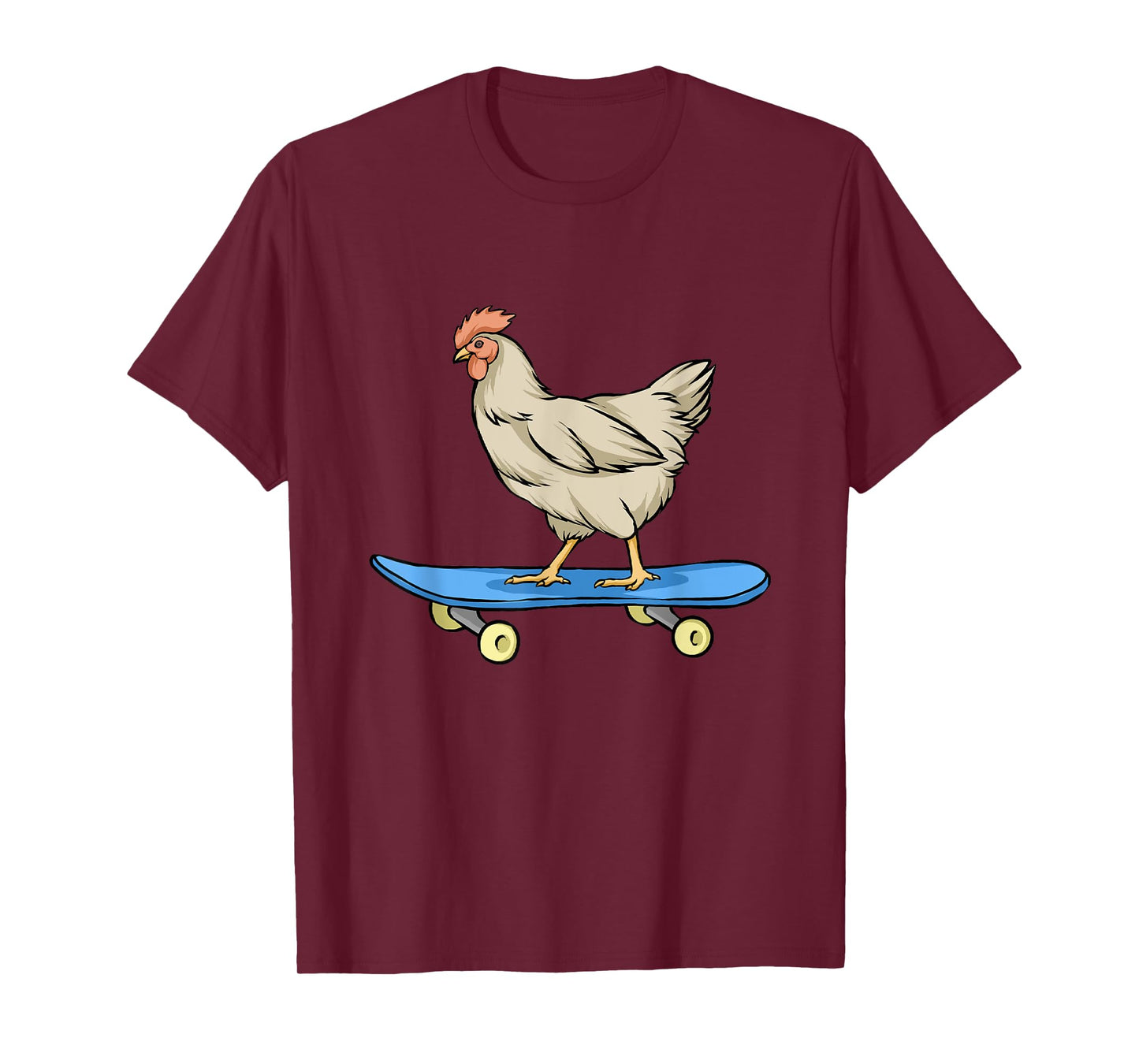Chicken Riding A Skateboard Chickens T-Shirt