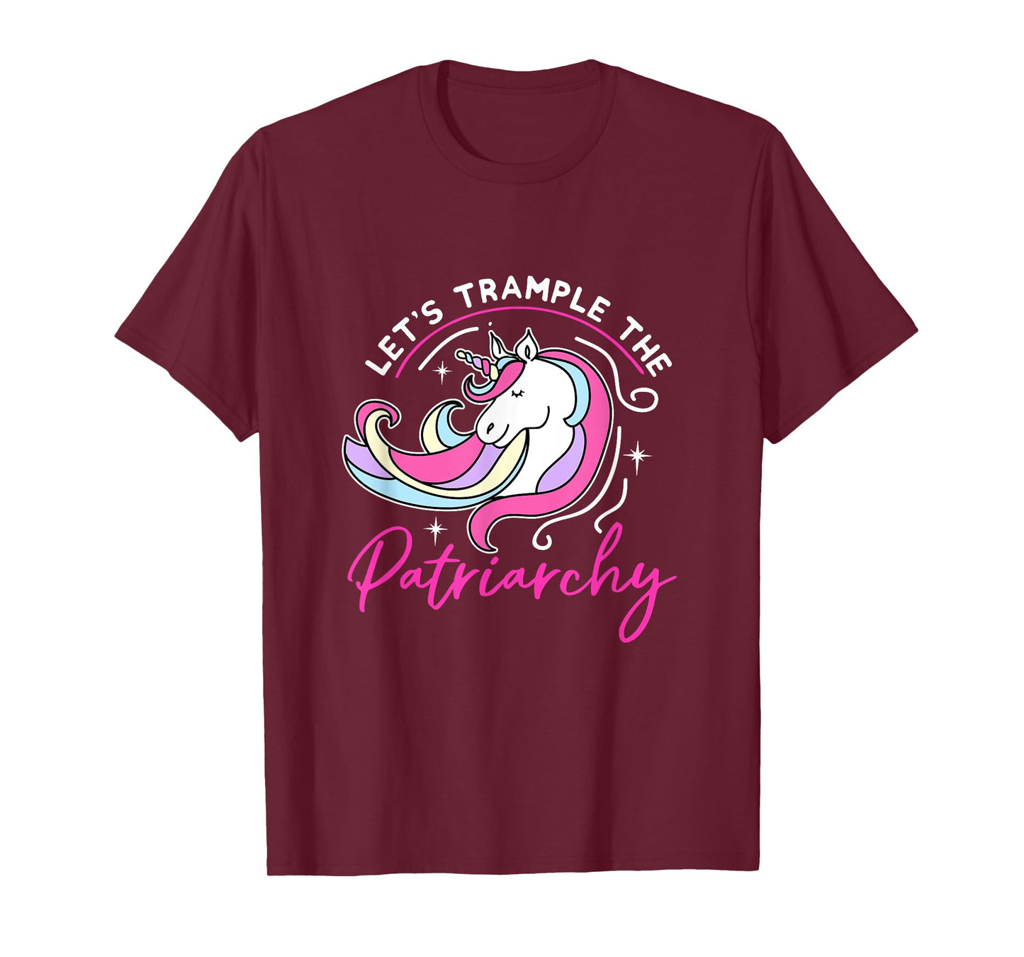 Trample The Patriarchy Funny Feminist Unicorn Social Justice T-Shirt