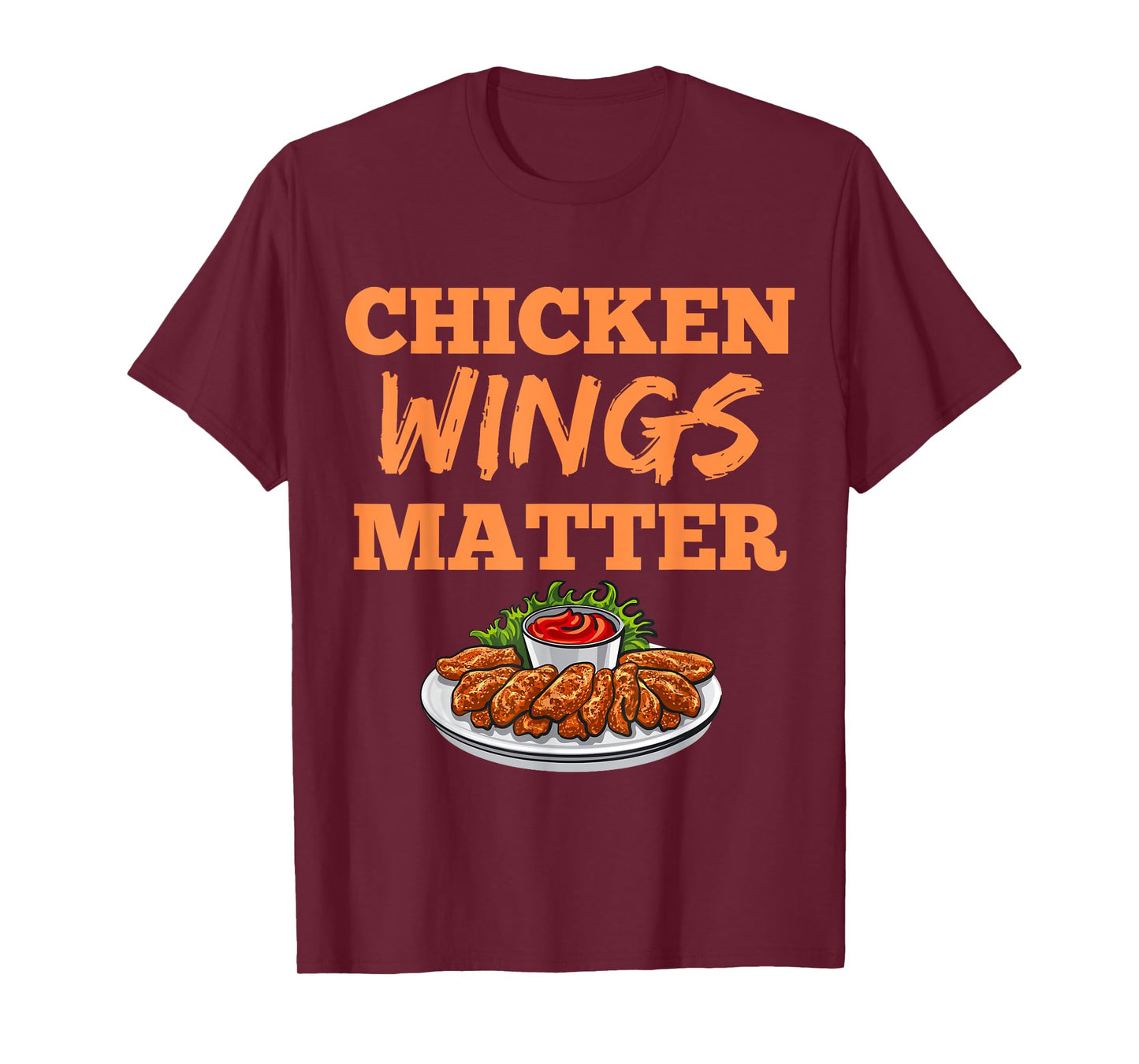 Funny Chicken Wings Eating Festival Fast Food Love Adult T-Shirt