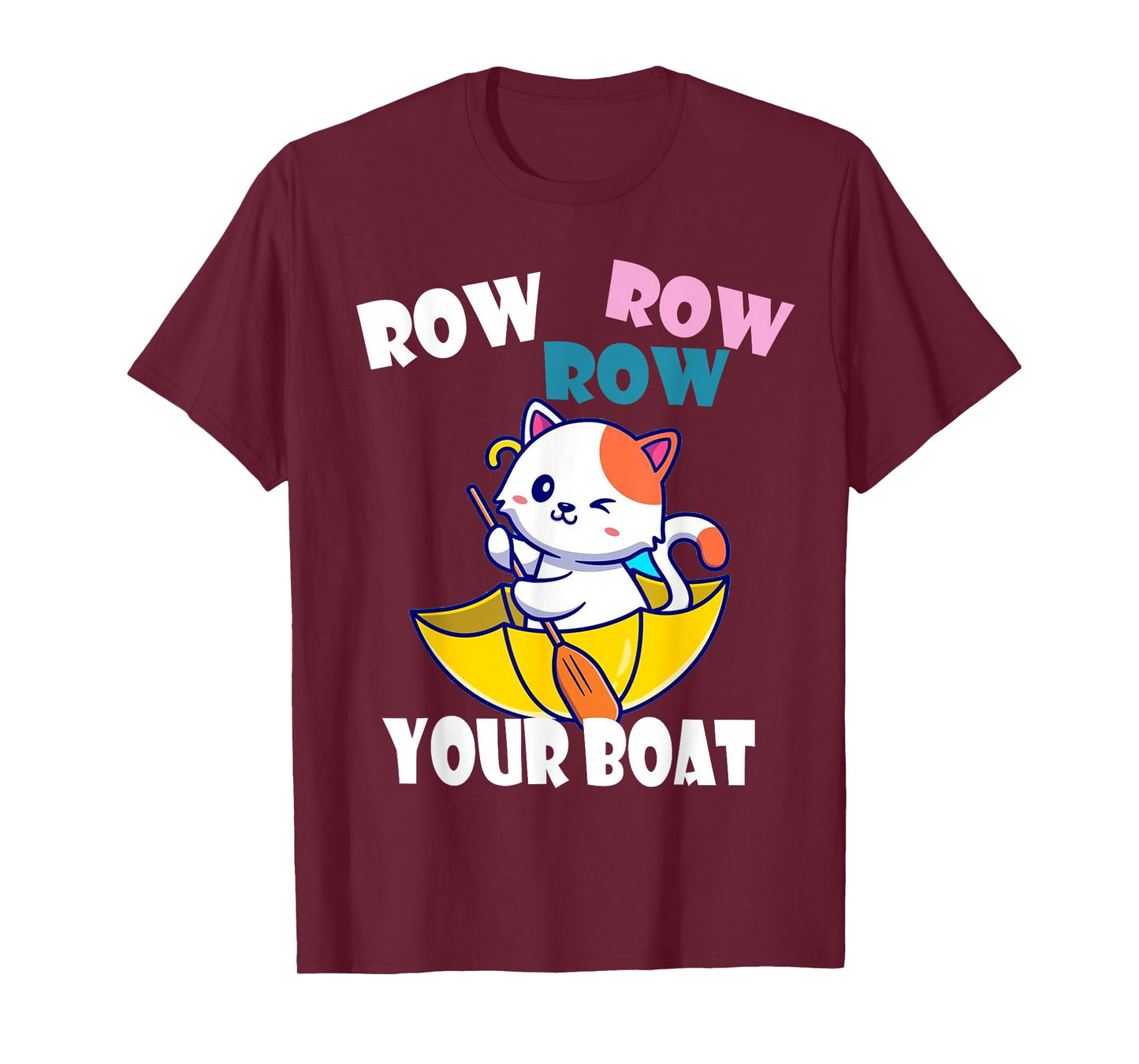 Row Row Row Your Boat Cute Unicorn Funny Kids T-Shirt