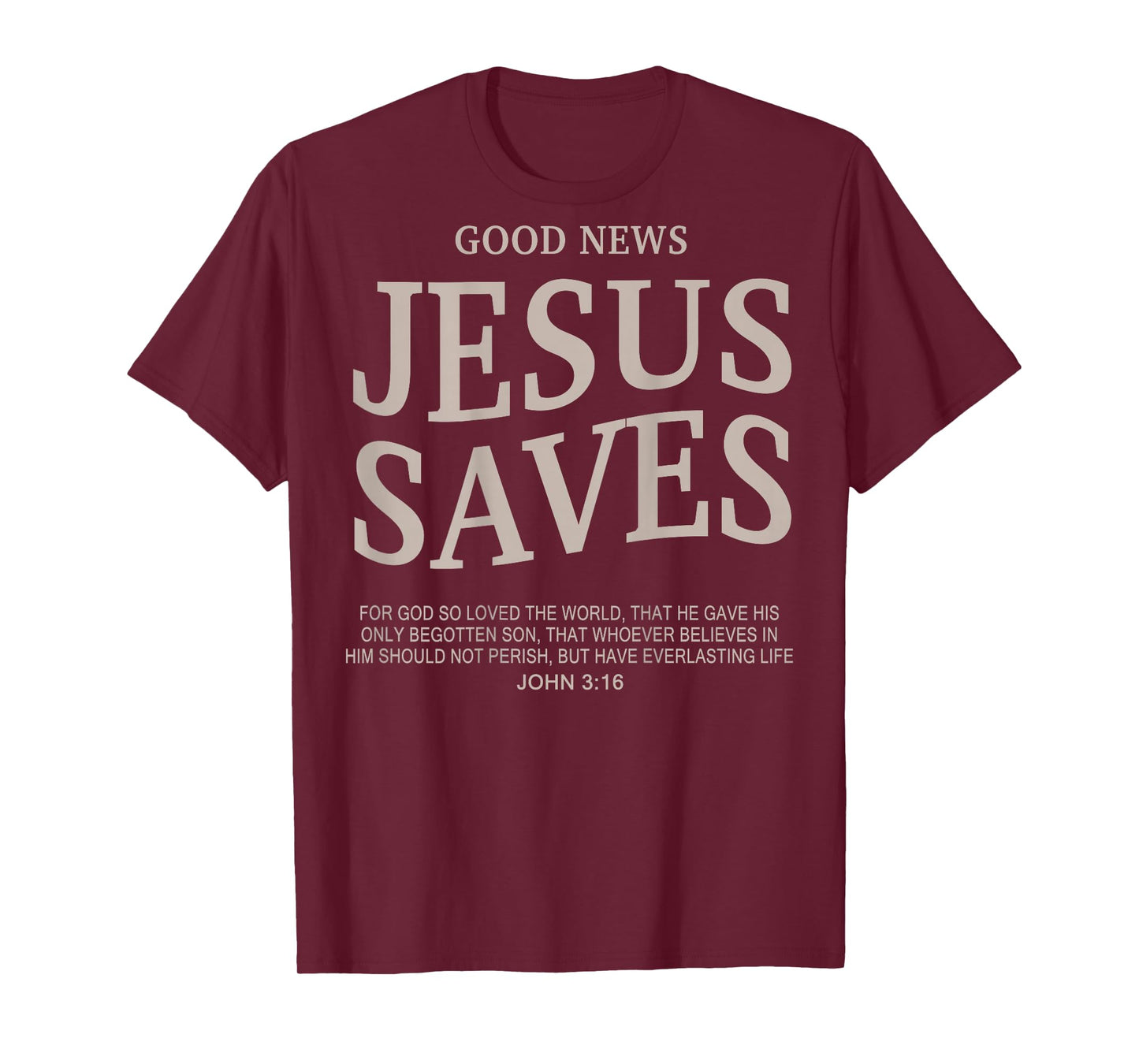 Good News Jesus Saves Cute Christian Teen Girls Bible Vere T-Shirt