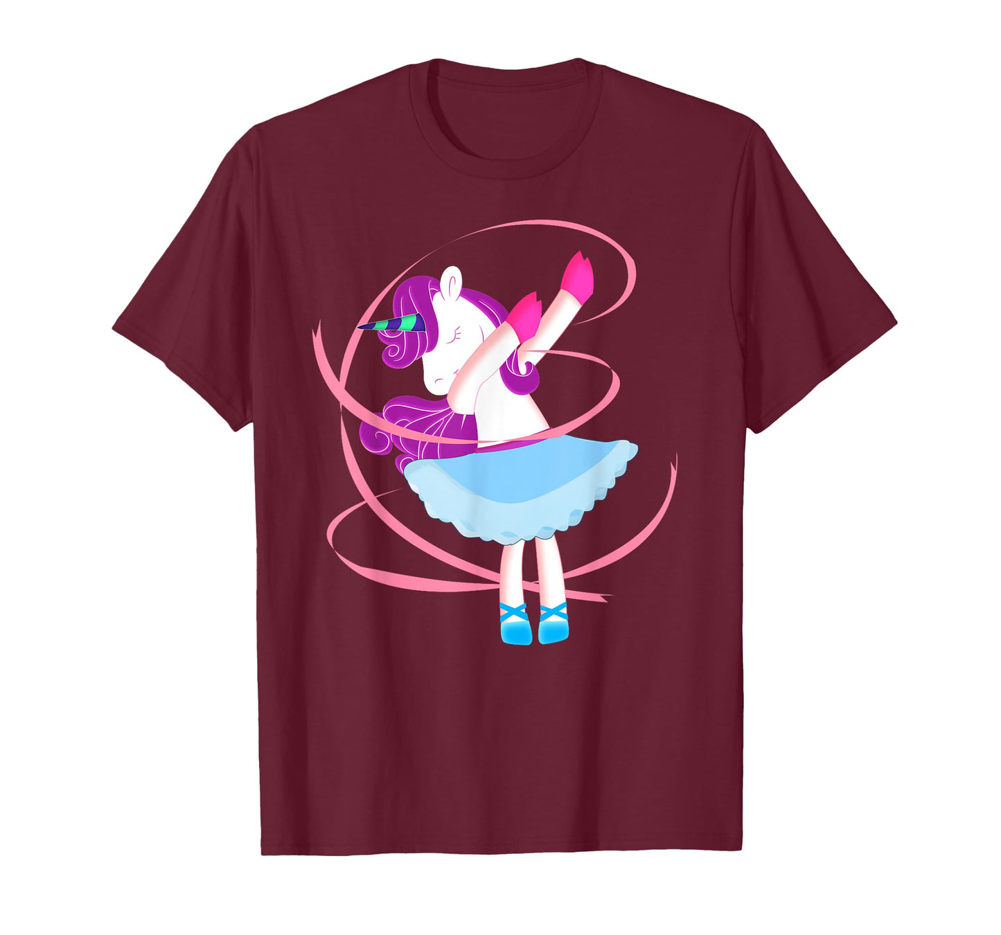 Dabbing Unicorn Shirt - Funny Unicorn Ballerina Dab T-Shirt T-Shirt