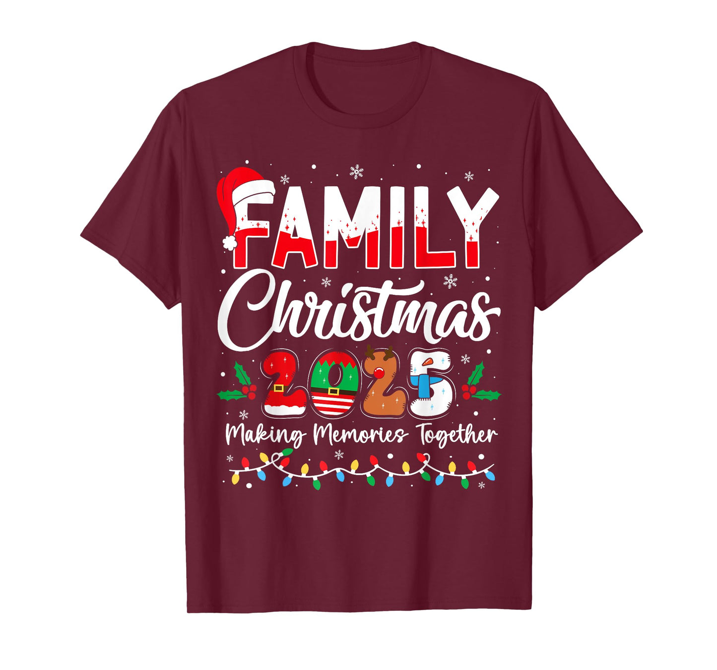 Family Christmas 2025 Matching Outfit Xmas Squad Santa T-Shirt
