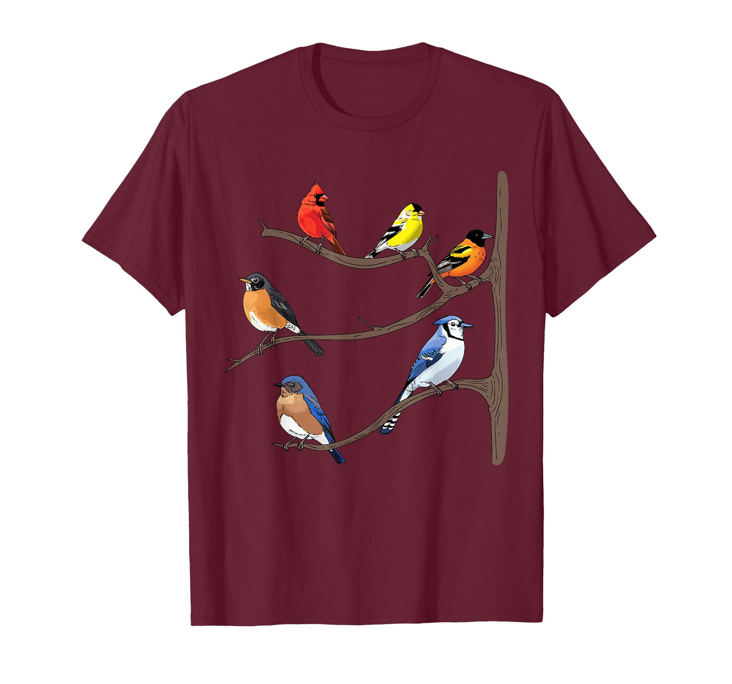 Birds On A Branch Birding Bird-Watching Birder Bird Watcher T-Shirt
