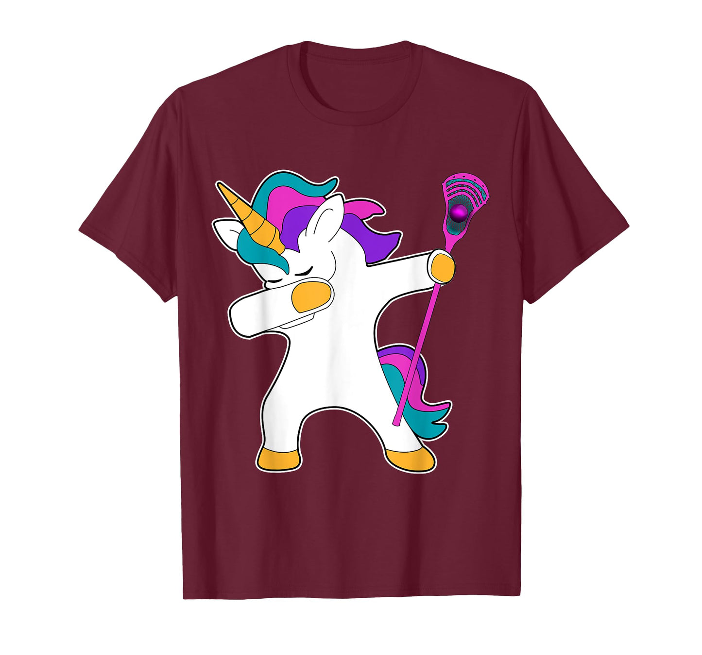 Dabbing Unicorn Lacrosse LAX Shirt Funny Tee Gift T-Shirt