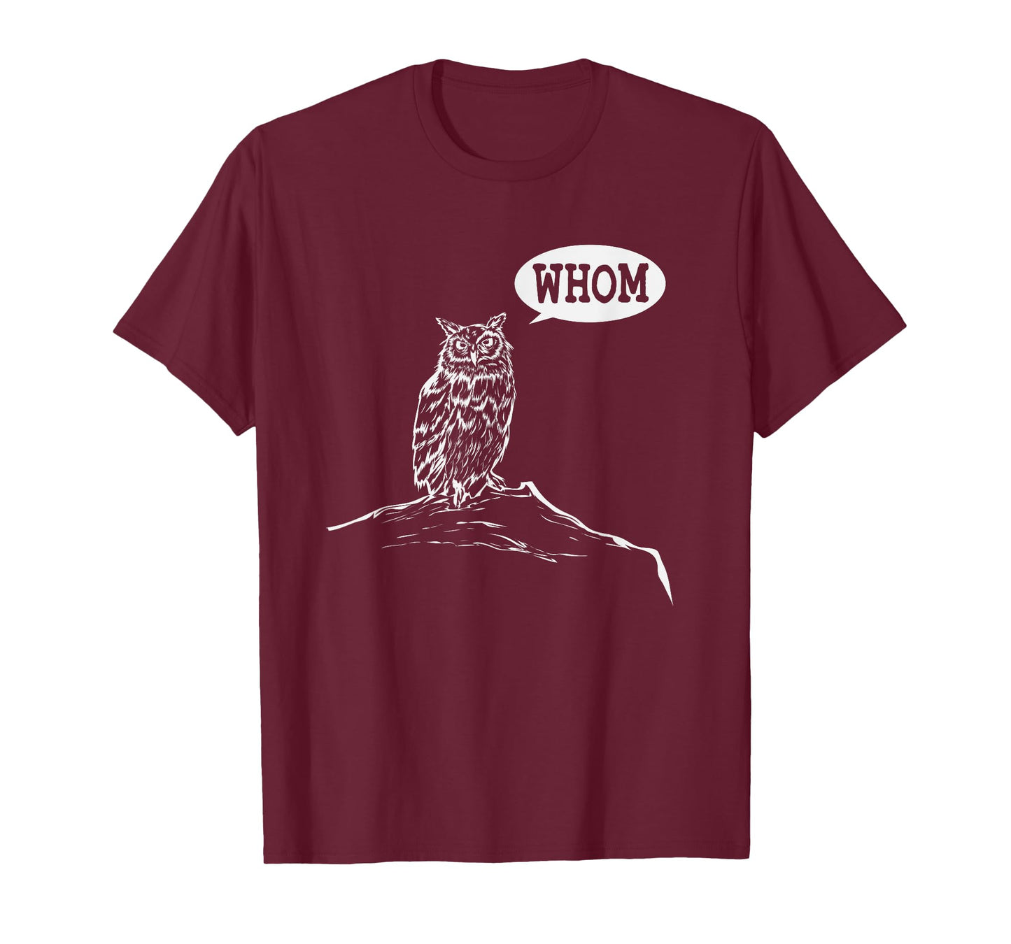 Funny Whom Owl Grammar English Teacher T-Shirt