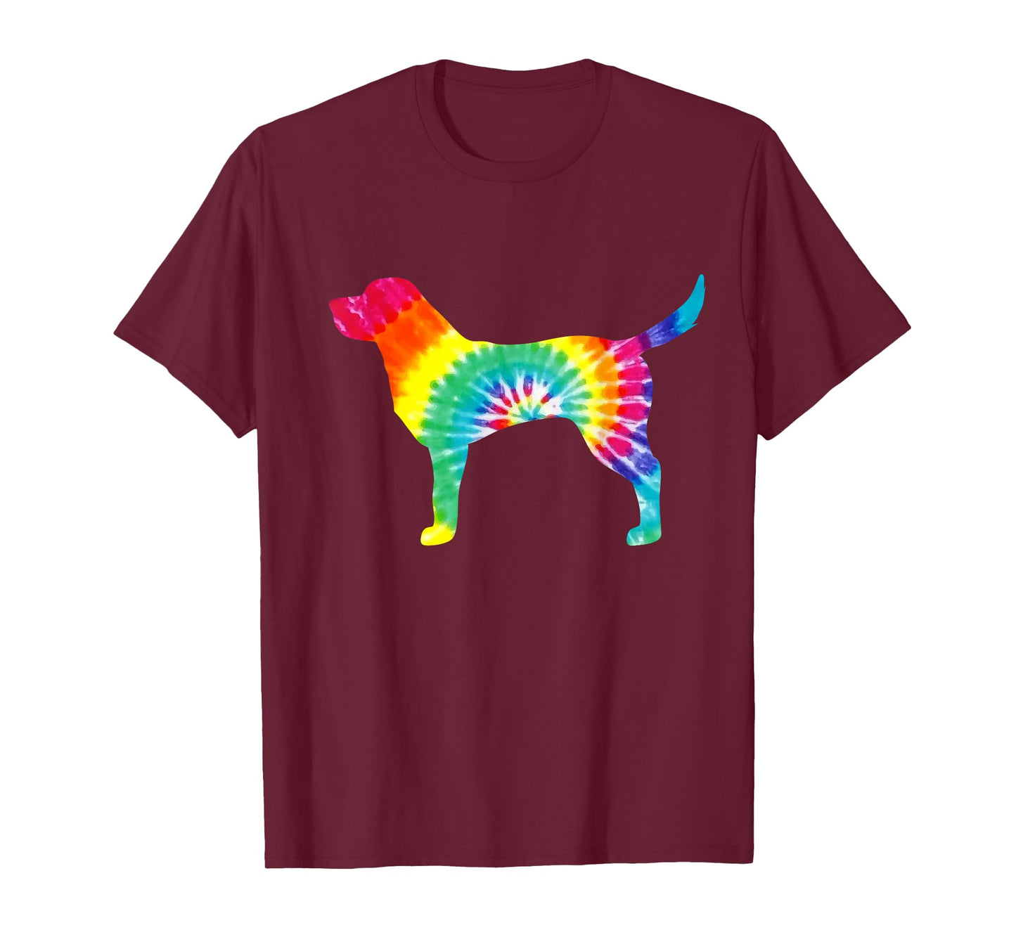 Tie Dye Dog Shirt Hippie Labrador Retro T-shirt Puppy Gift T-Shirt