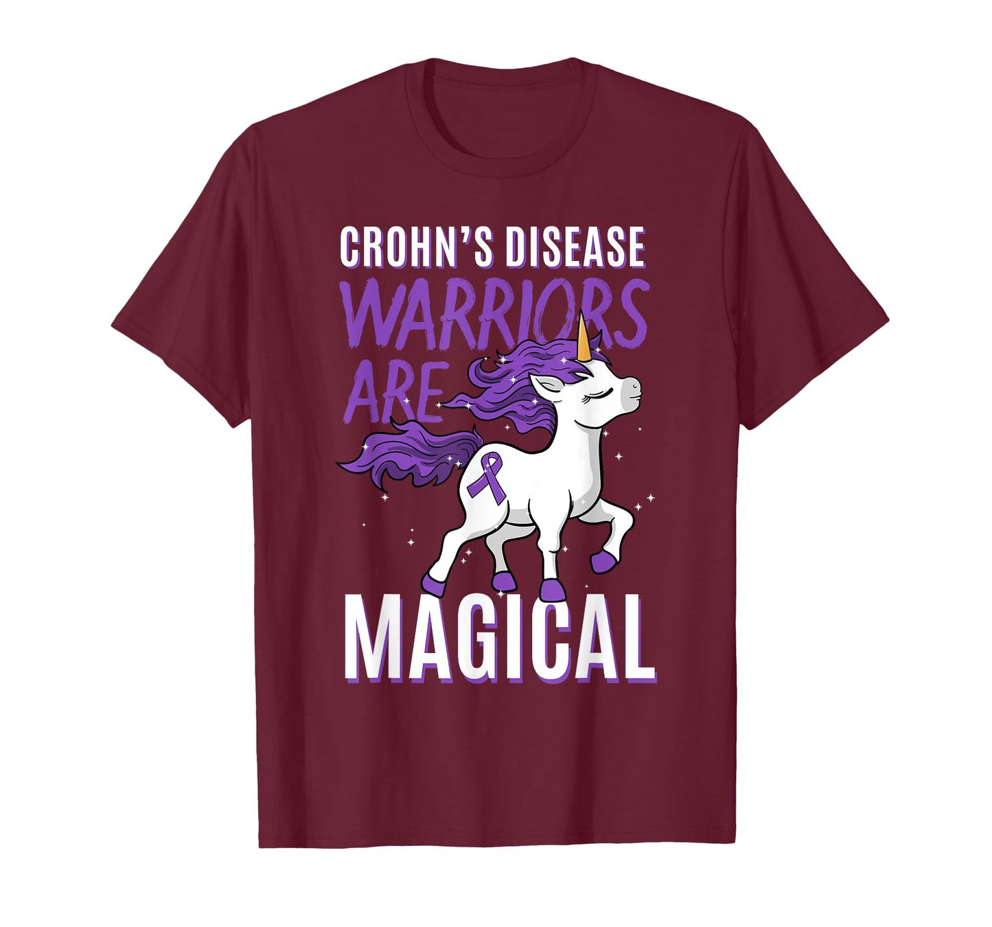 Crohn's Disease Awareness Regional Enteritis Unicorn Lover T-Shirt