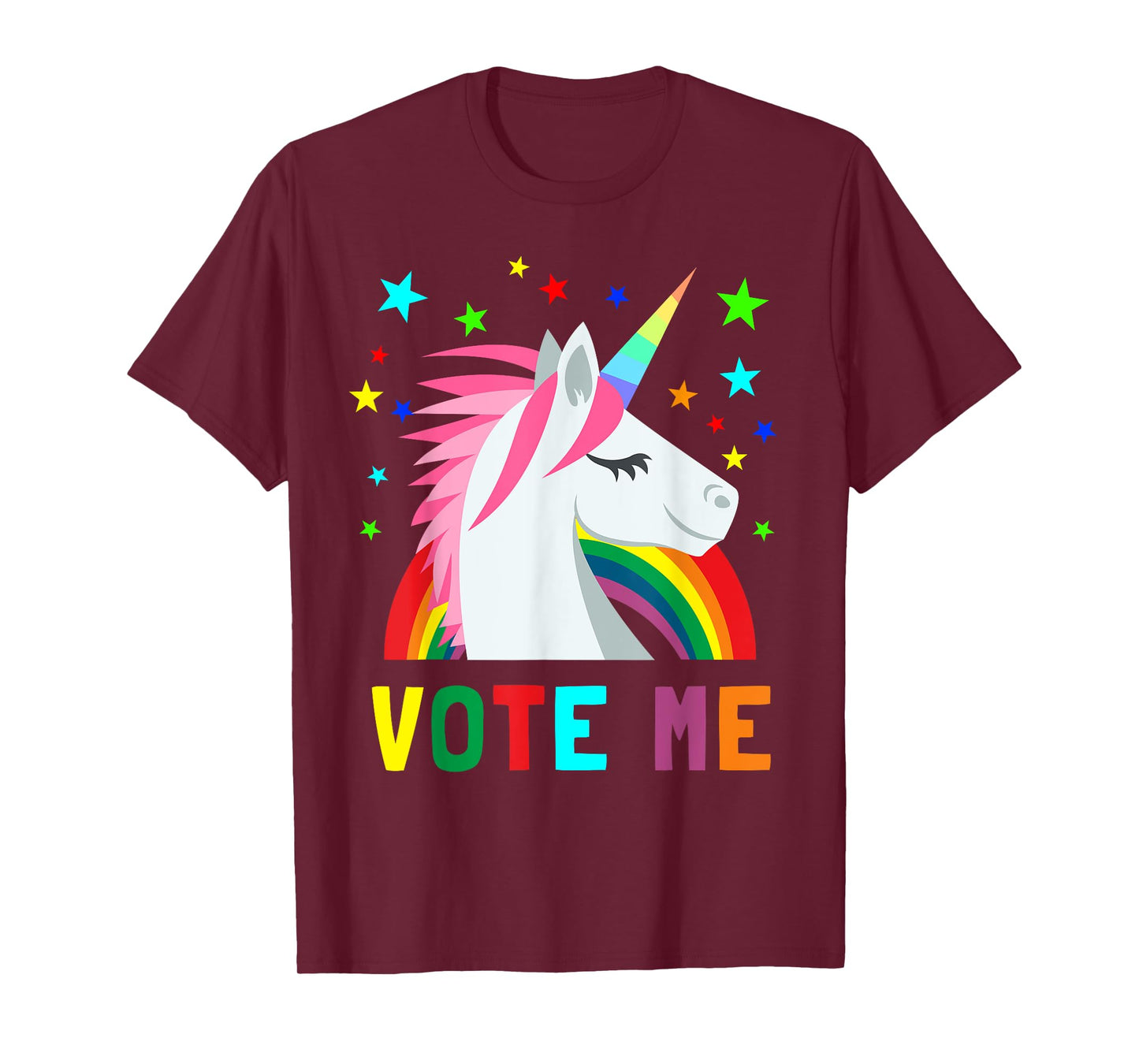 Vote Me Funny Unicorn For President Election Voting Mid Term T-Shirt