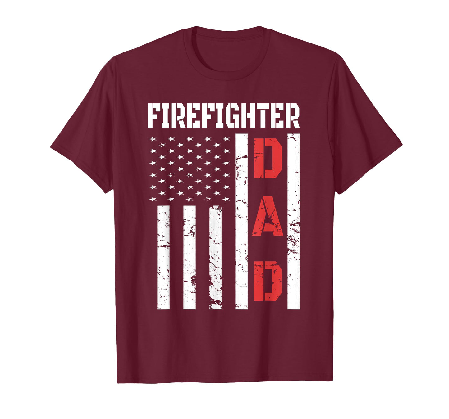 Firefighter flag shirt Fathers Day 2018 Dad Gifts T-Shirt