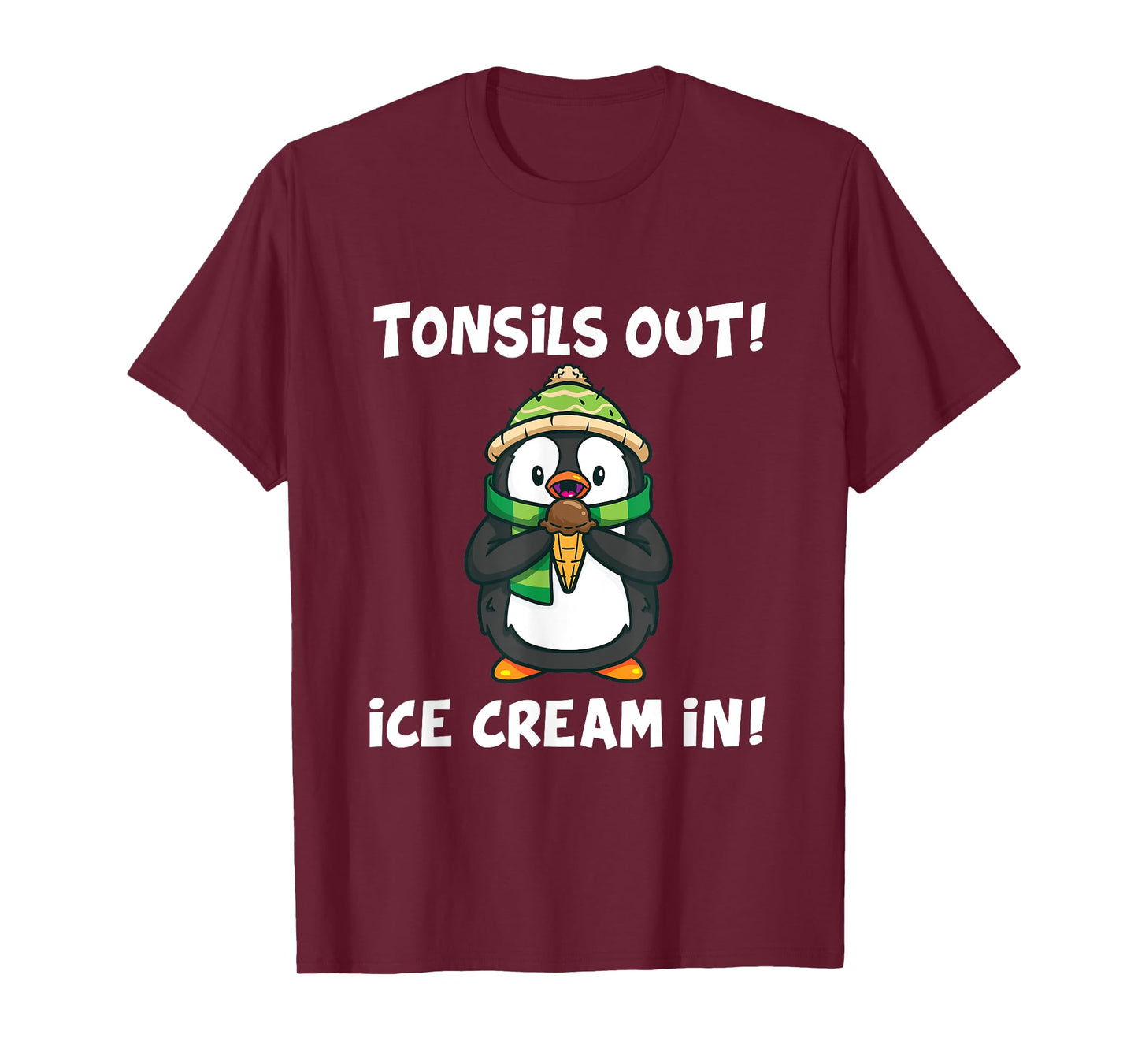 Tonsil Removal Surgery Recovery Gift Penguin T-Shirt
