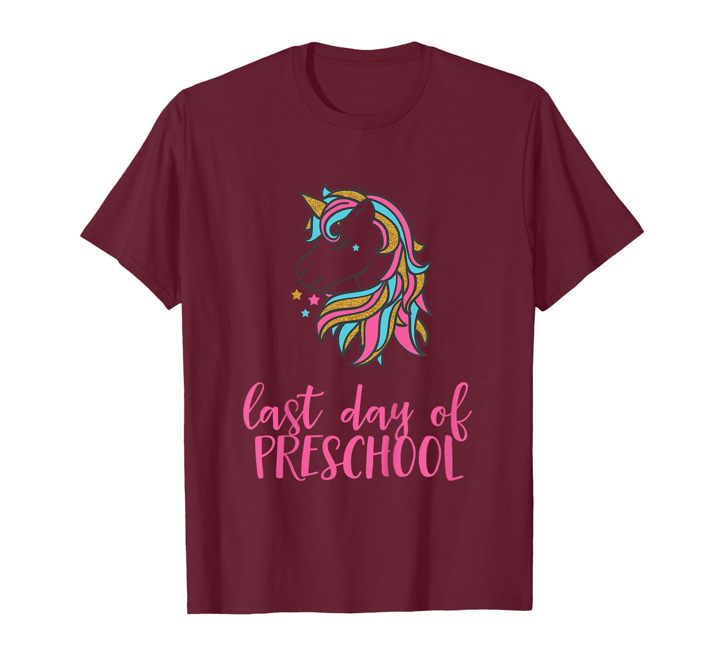 Kids Unicorn Last Day of Preschool Shirt for Girls