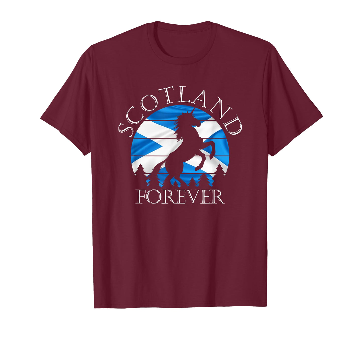 Scottish Pride Scotland Unicorn Scotland Flag Saltire T-Shirt