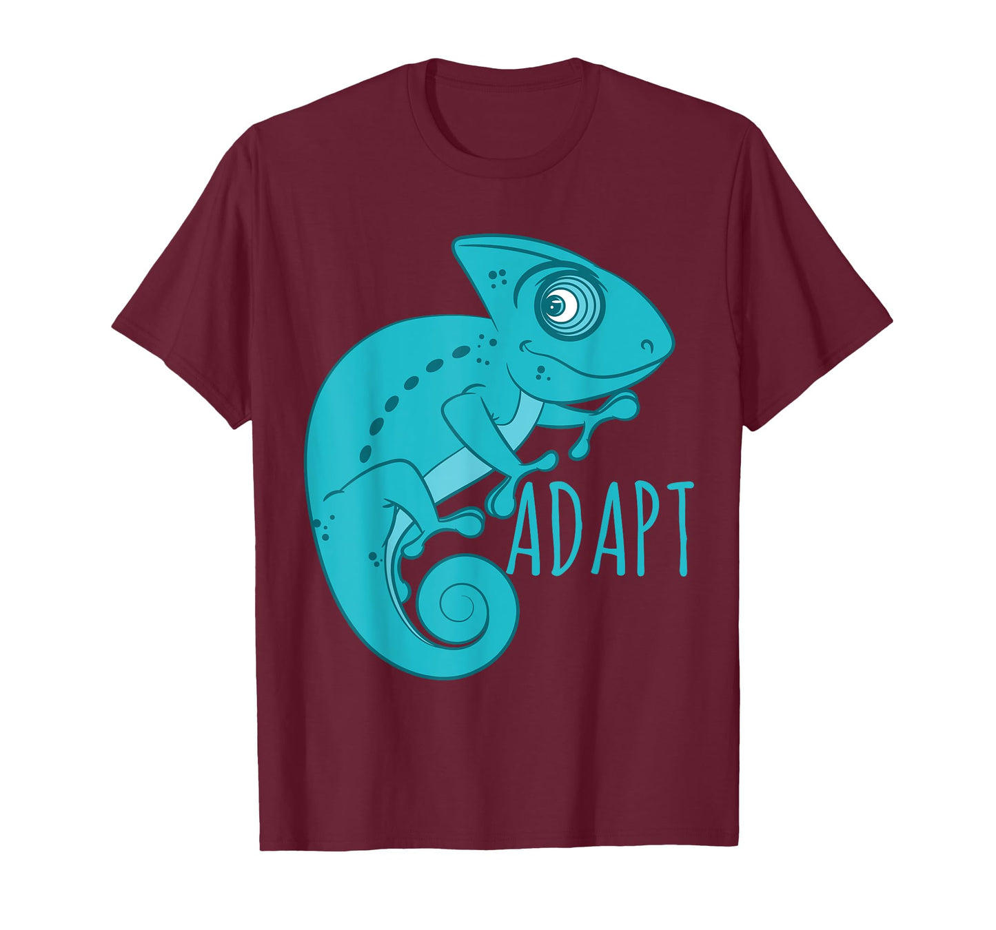 Chameleon T Shirt - Blue Art Chameleon - Adapt T-Shirt