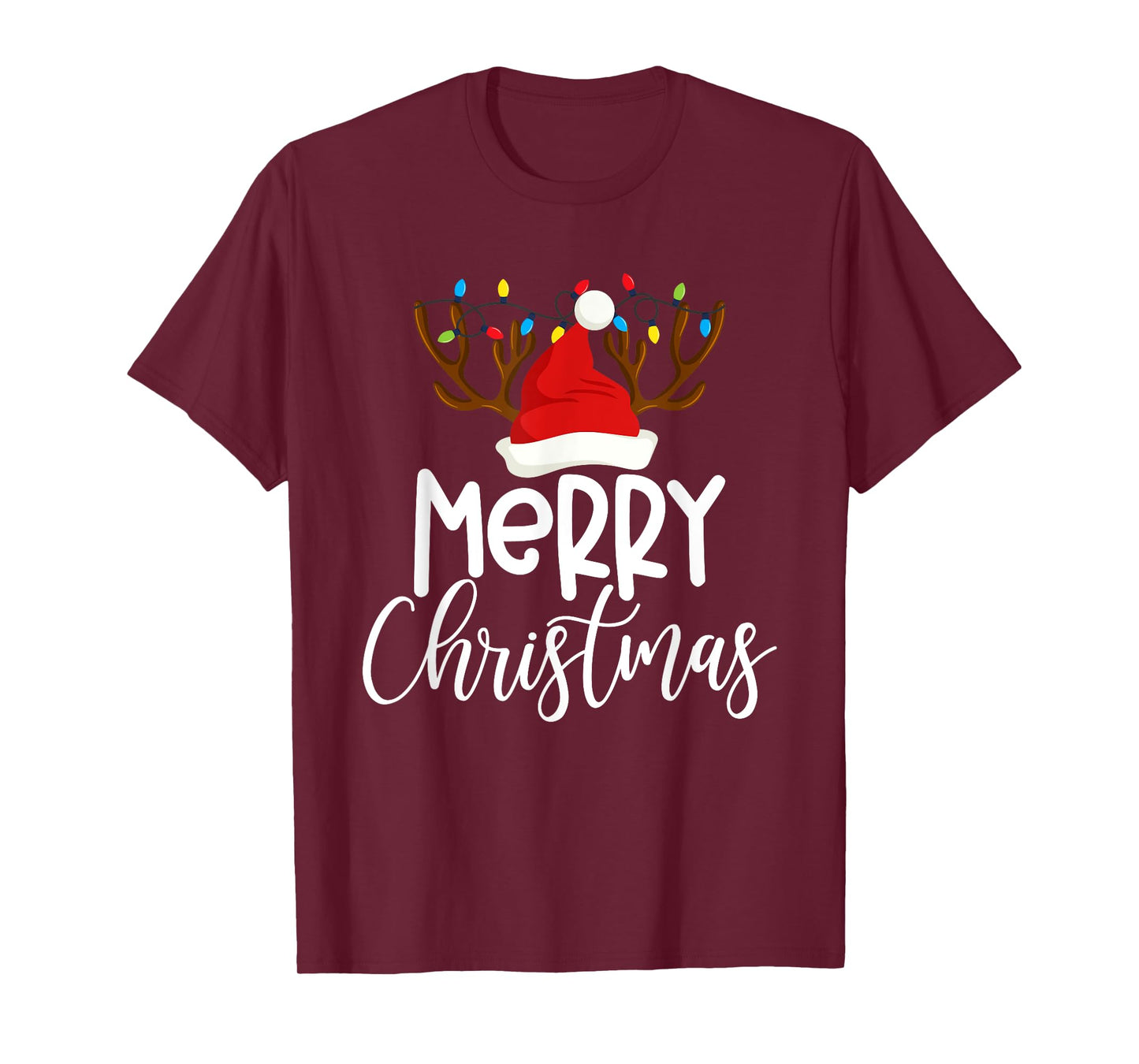 Merry Christmas Xmas Santa Squad Reindeer Pajamas Holiday T-Shirt