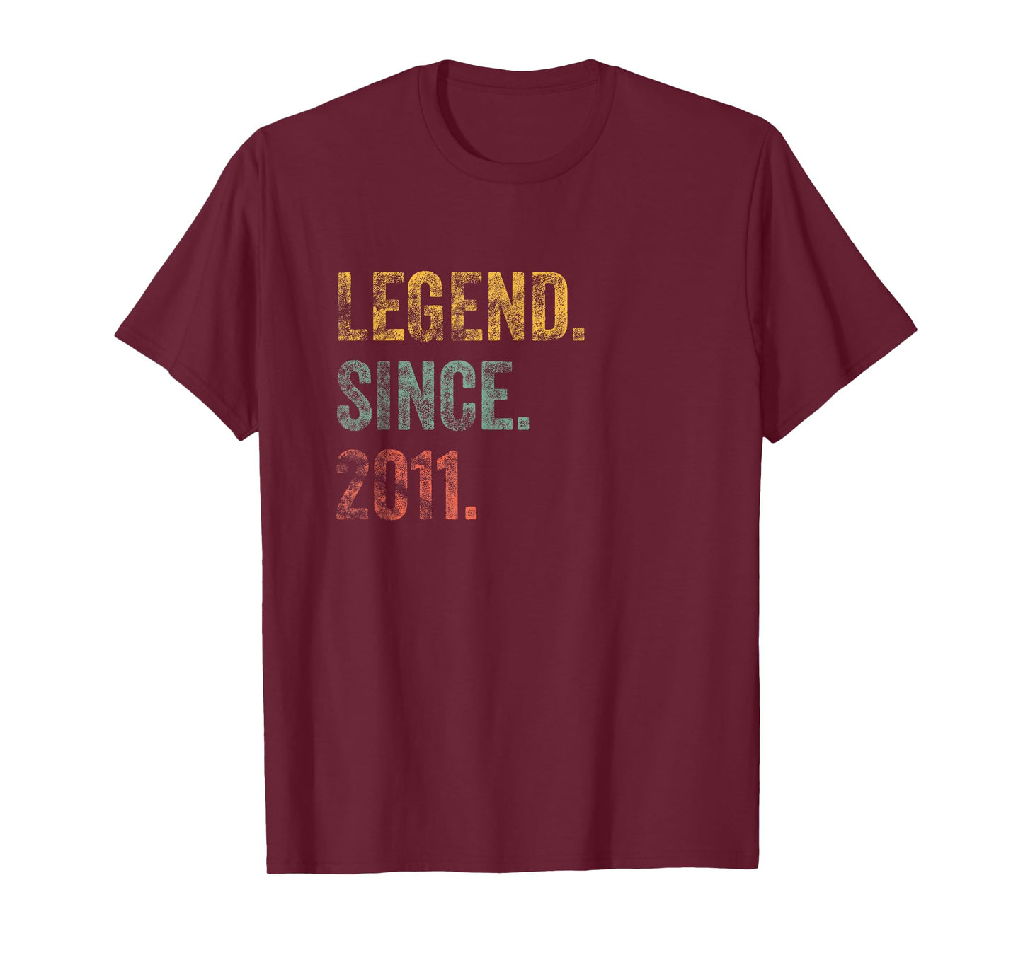 Vintage 2011 15th Birthday Legend Since 2011 T-Shirt