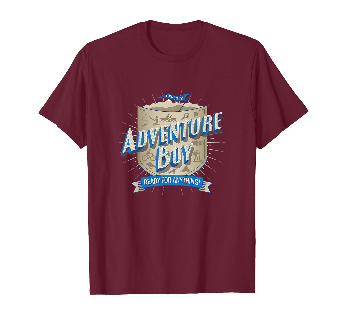 Kids Adventure Boy T-shirt, fun, exciting, smart, clever, outdoor
