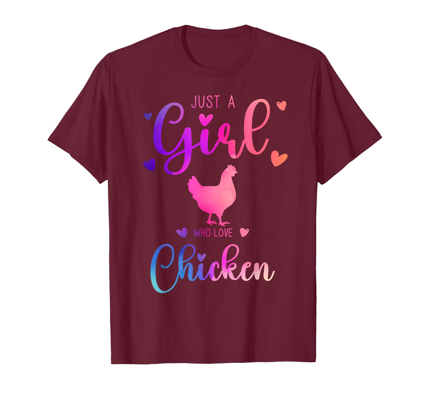 Just a Girl Who Loves Chicken Dress for Women and Kids T-Shirt