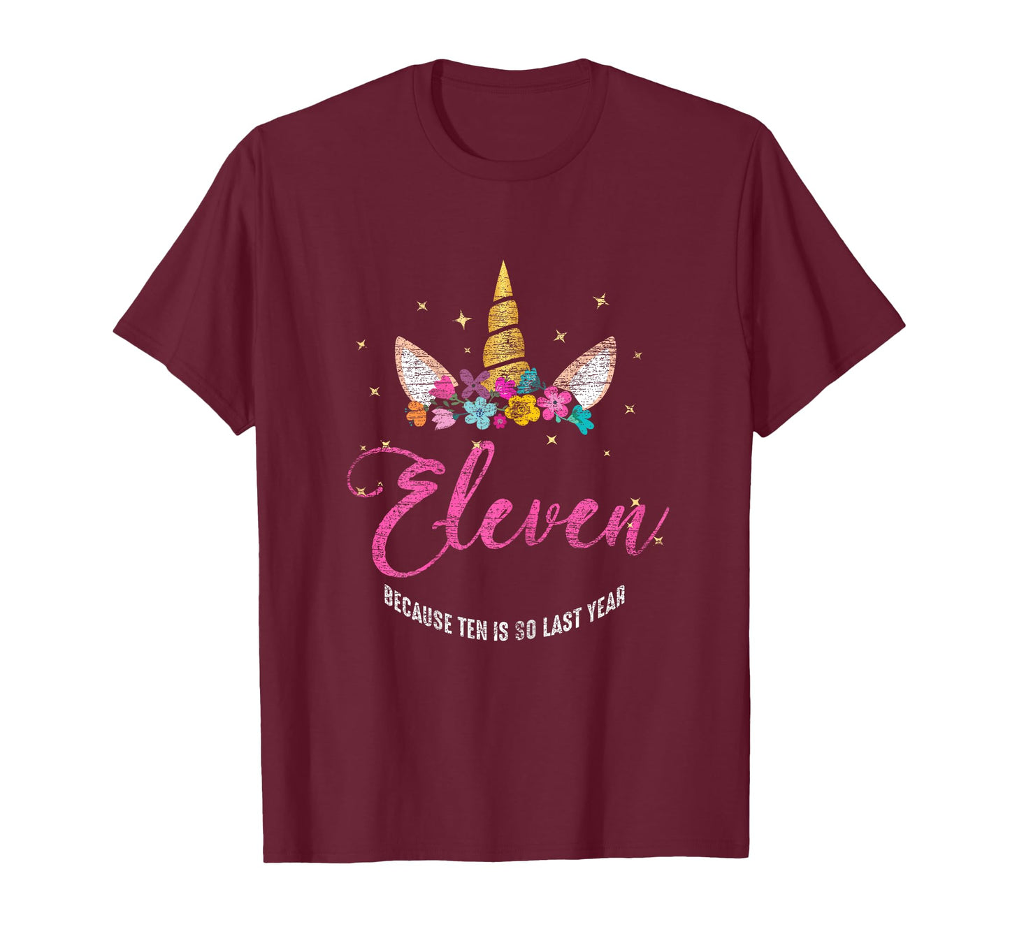 11 Years Old Birthday Girl Gifts Unicorn 11th Birthday T-Shirt