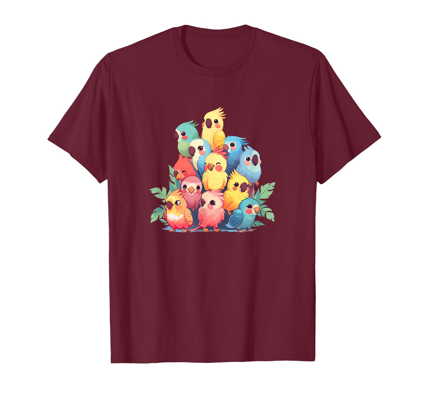 Cute Kawaii Pastel Cockatiel Bird Boys Girls Kids T-Shirt