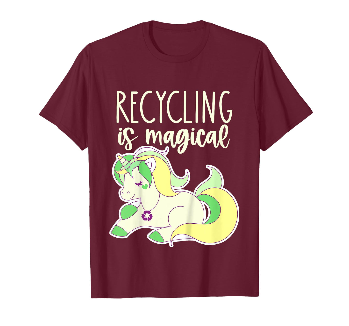 Kids Toddler Earth Day Recycle Unicorn Girls Recycling is Magical T-Shirt