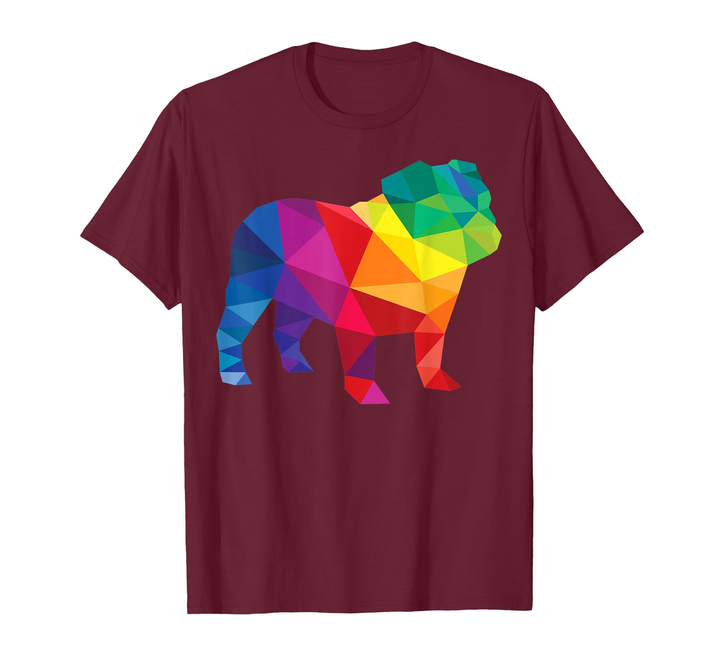 English Bulldog Gay Pride LGBT LGBTQ Rainbow Flag Dog Lovers T-Shirt