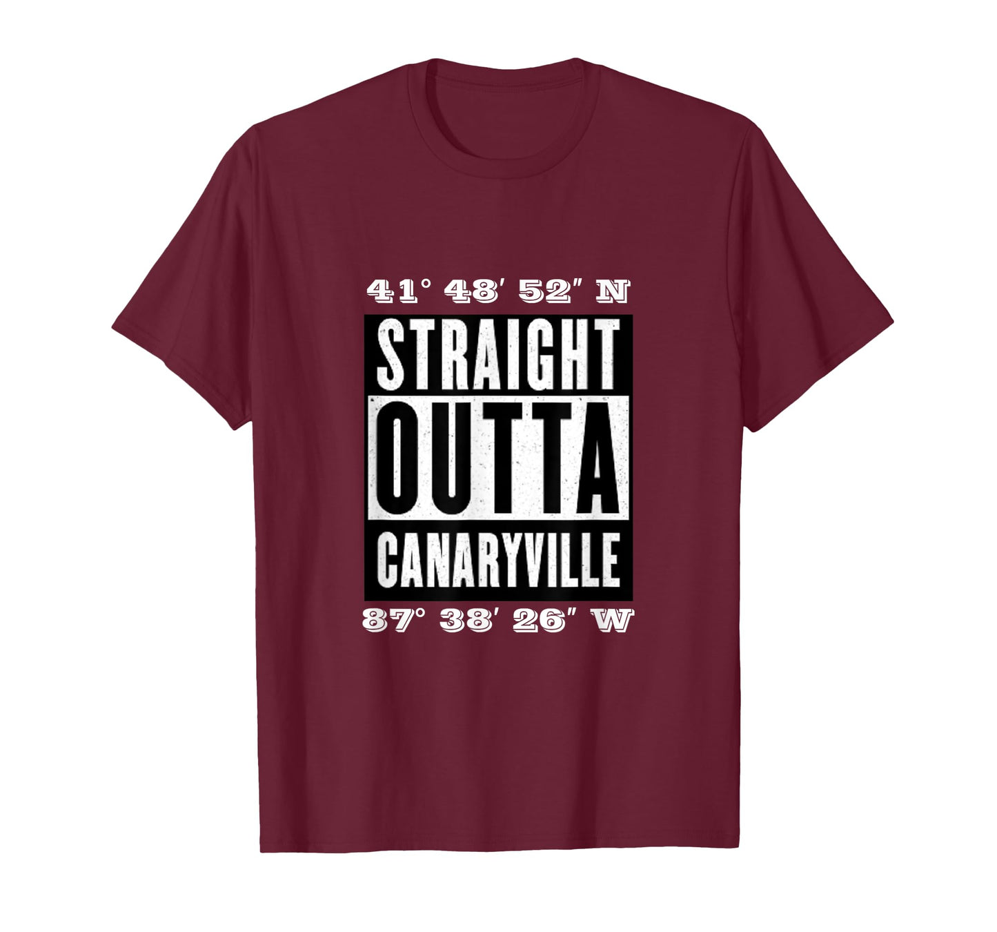 Hood Map Art: Straight Outta Canaryville Chicago, T-Shirt T-Shirt