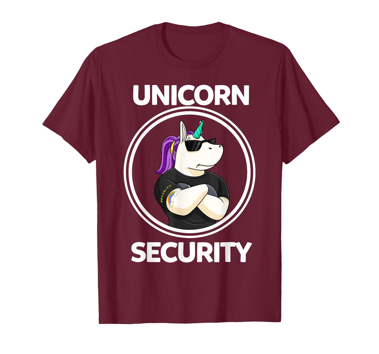 Unicorn Security Birthday Mens Boys Dad Gift T-Shirt