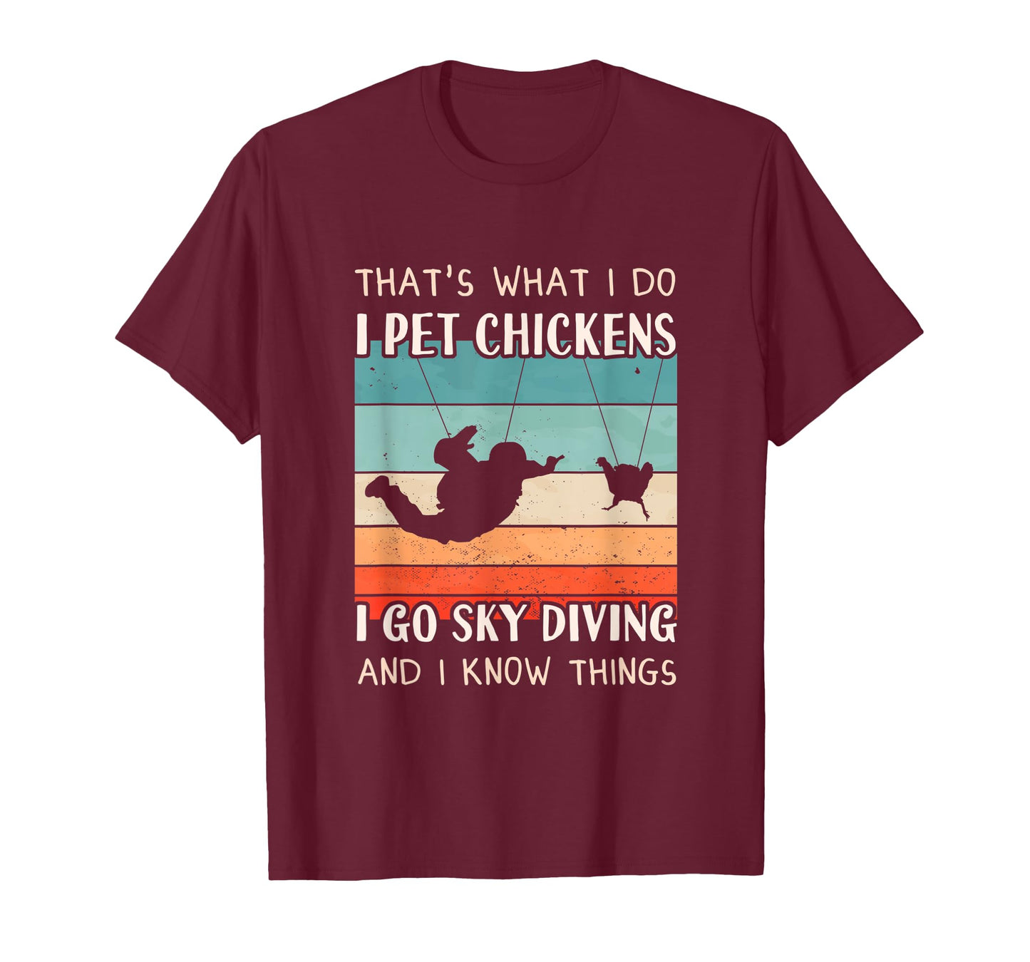 Skydiver Outfit - Chicken Keeper Design Men Sky Diving T-Shirt