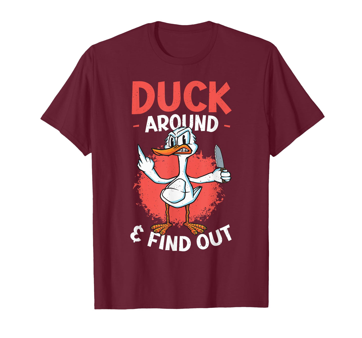 Funny Knife Duck Lover Sarcastic Duck T-Shirt
