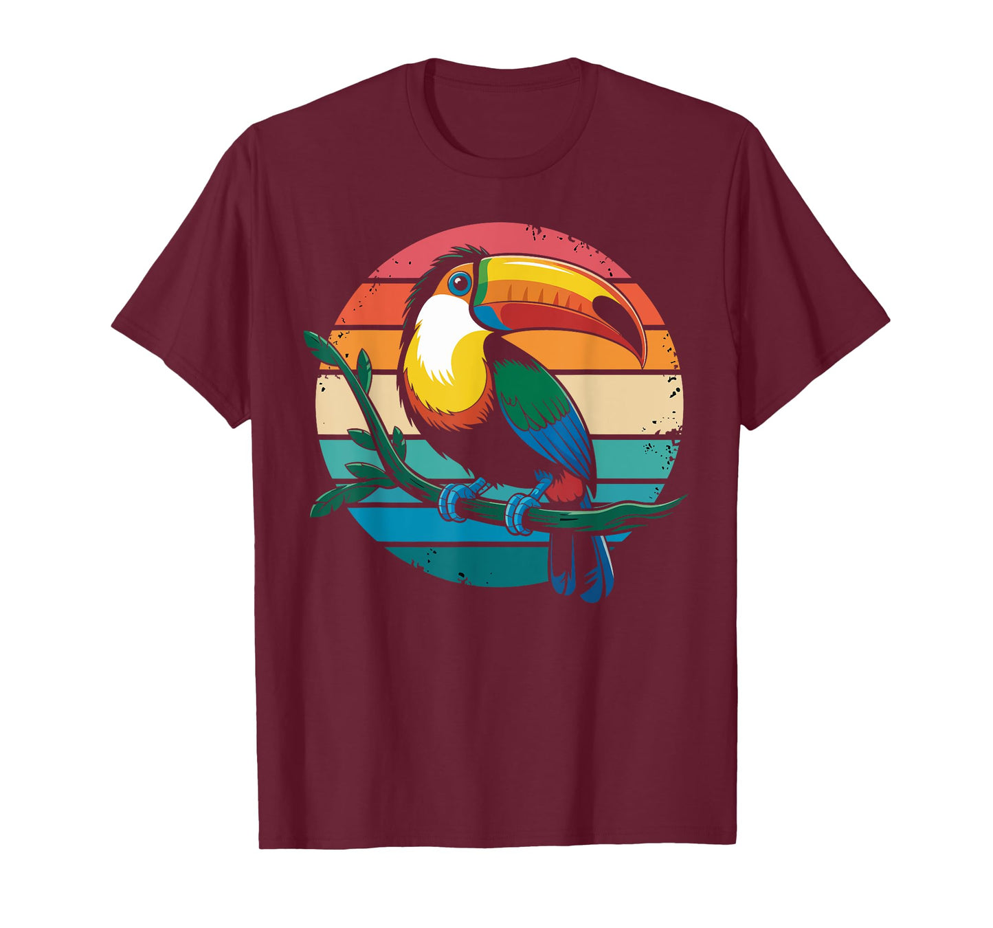 Retro Toucan Bird Tropical Jungle Vintage Nature Gifts Kids T-Shirt