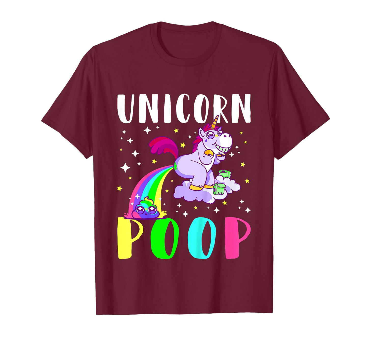 Funny Unicorn Rainbow Poop Tee Cute Toddler T-Shirt