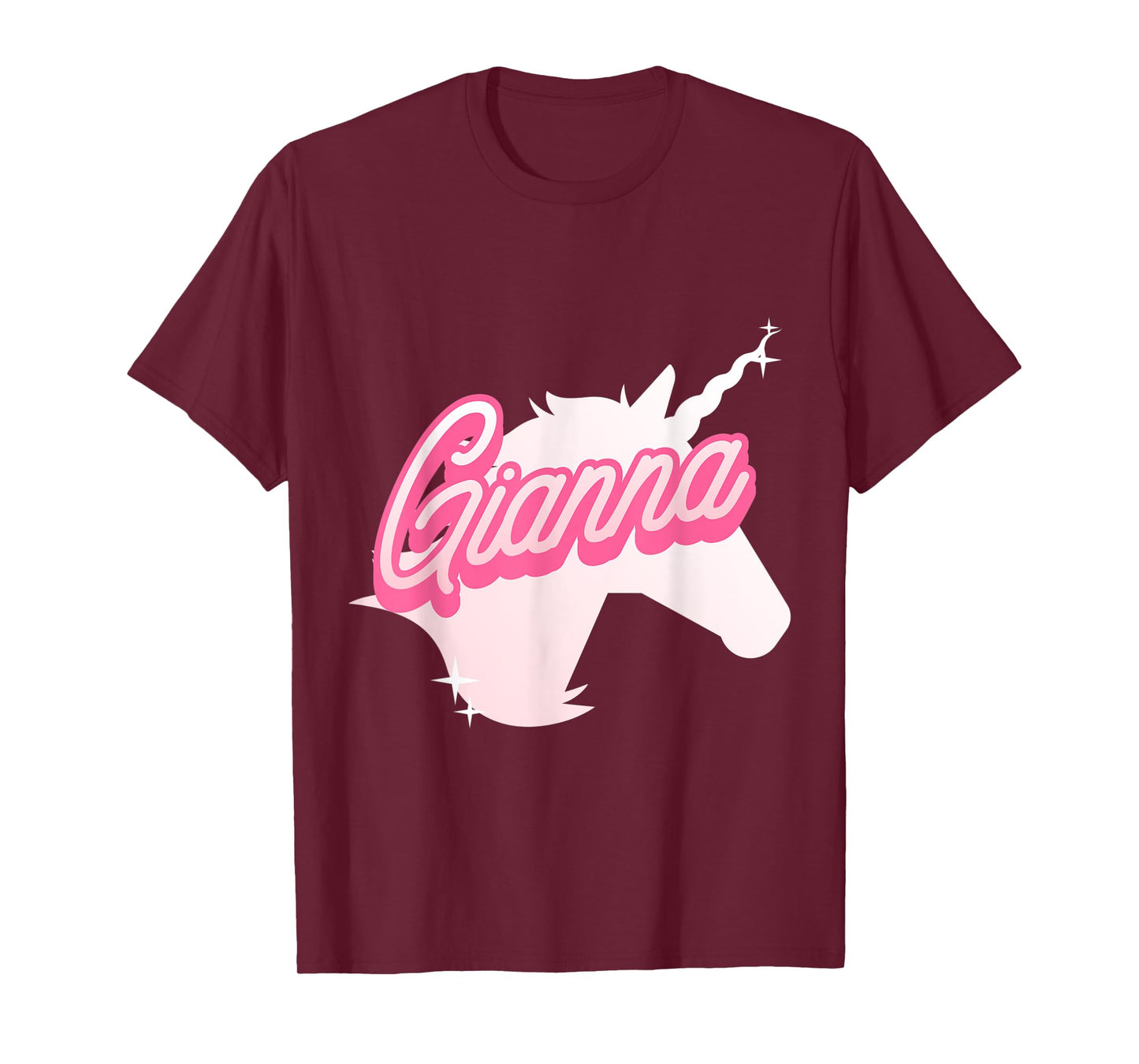 Gianna Name Gift Personalized Unicorn Theme Party T-Shirt