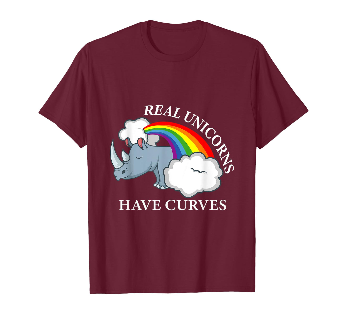 Real unicorns have curves Animal Lover T-Shirt