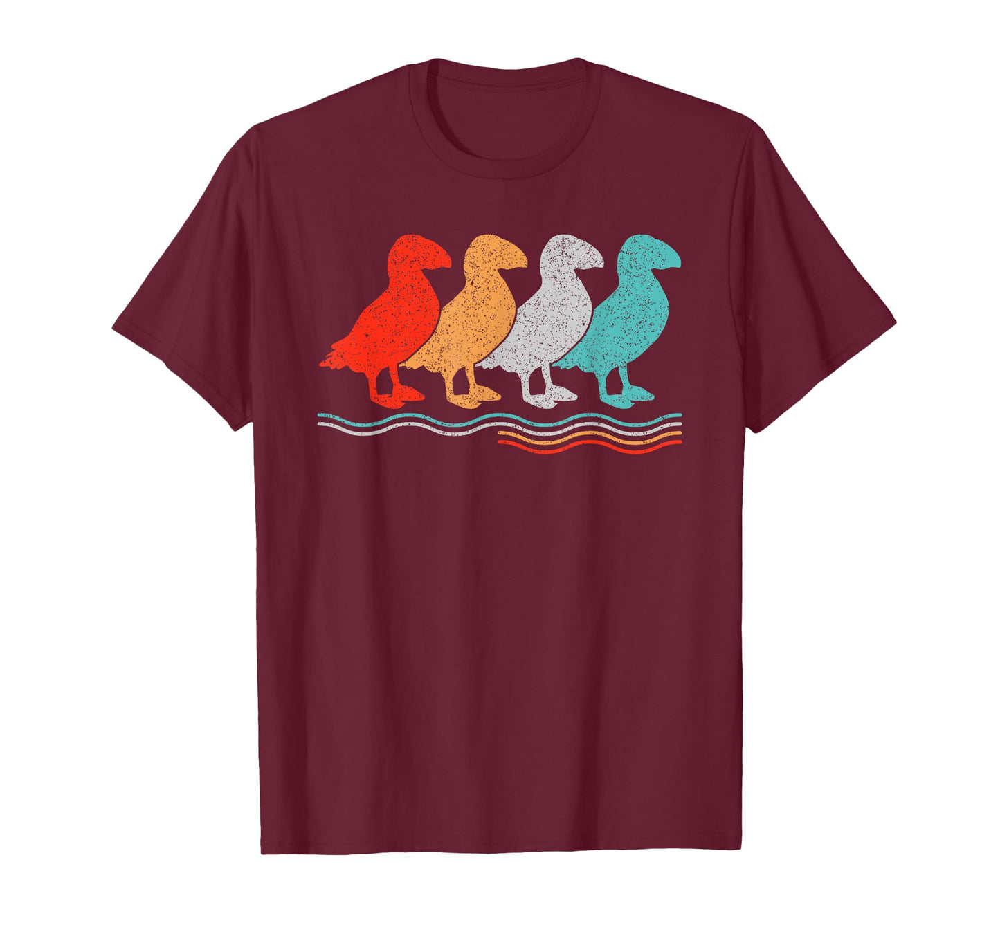 Vintage Puffin Bird Seabird Puffin T-Shirt