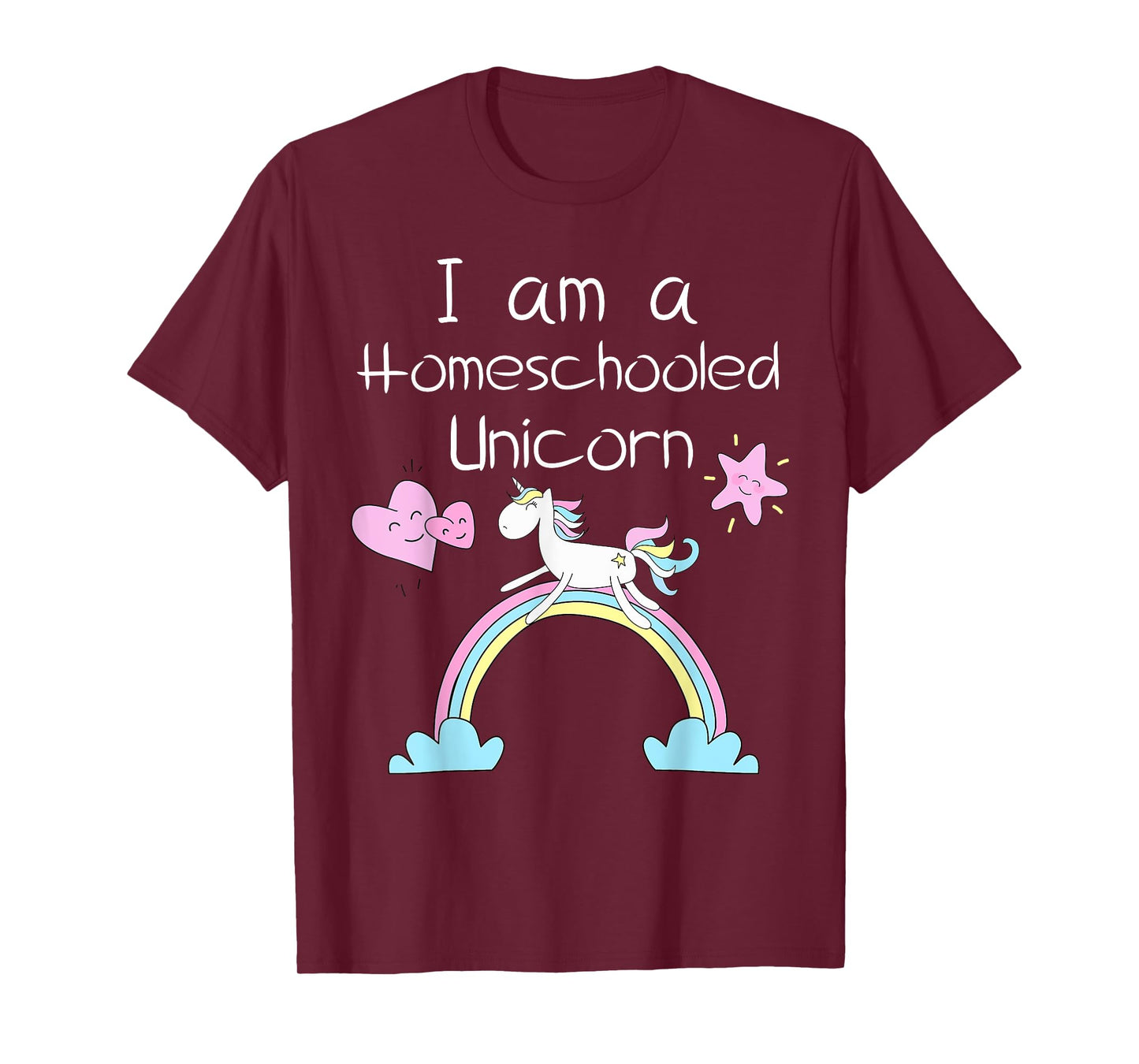 Homeschool Kids Shirts Im A Homeschooled Unicorn T-Shirt