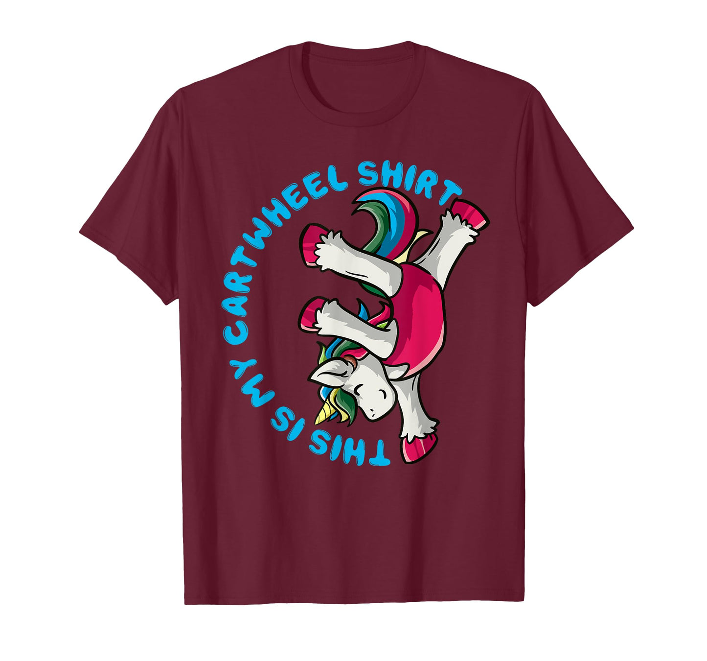 Gymnastics Girl This Is My Cartwheel Shirt Unicorn Gymnast T-Shirt