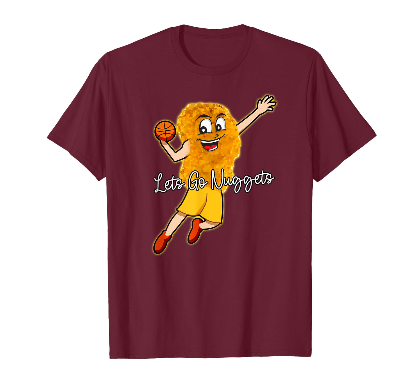 Lets Go Nuggets - Chicken Nugget Basketball Player T-Shirt