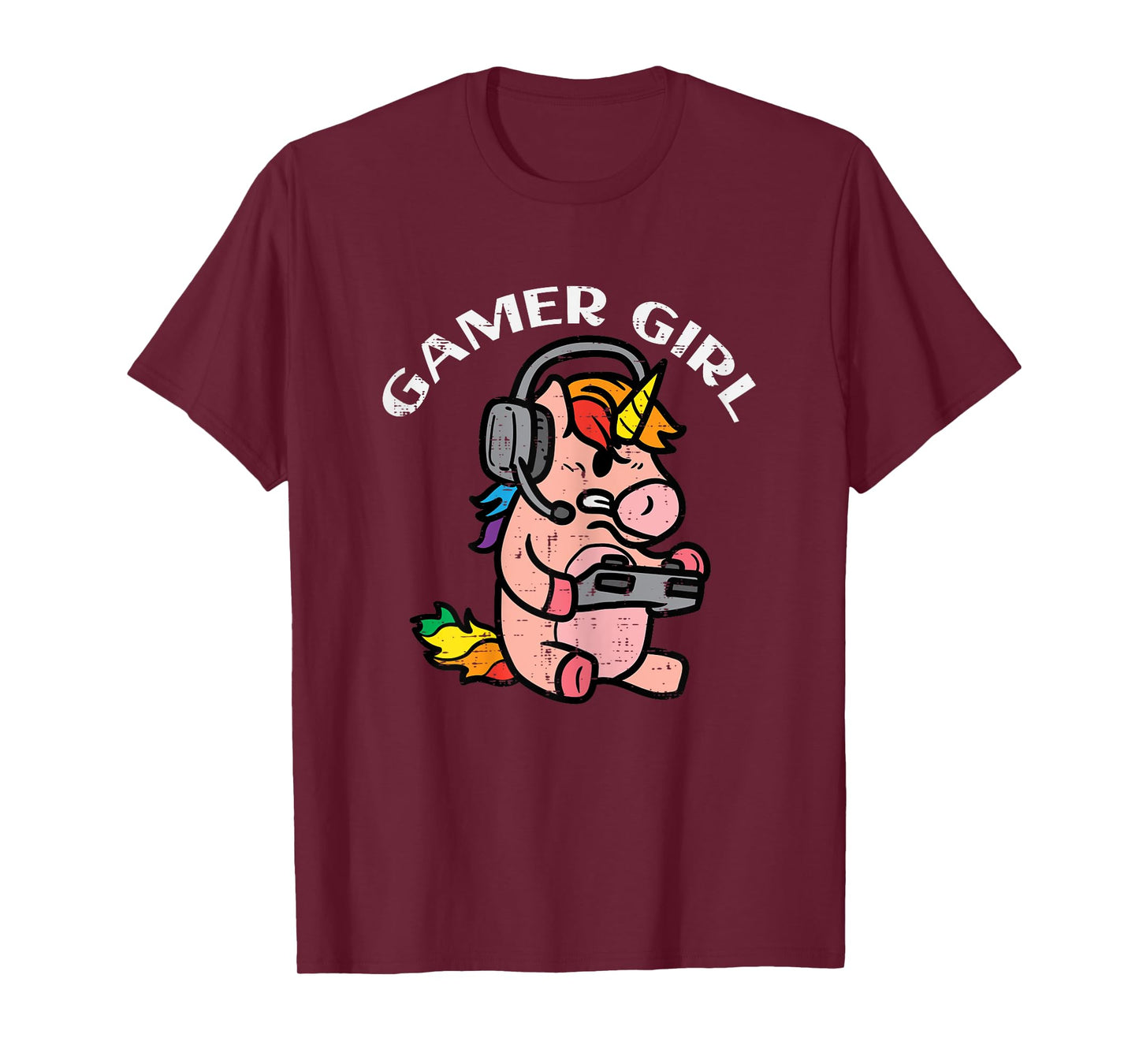 Gamer Girl Unicorn Gaming Cute Women Girls Kids Teen Youth T-Shirt