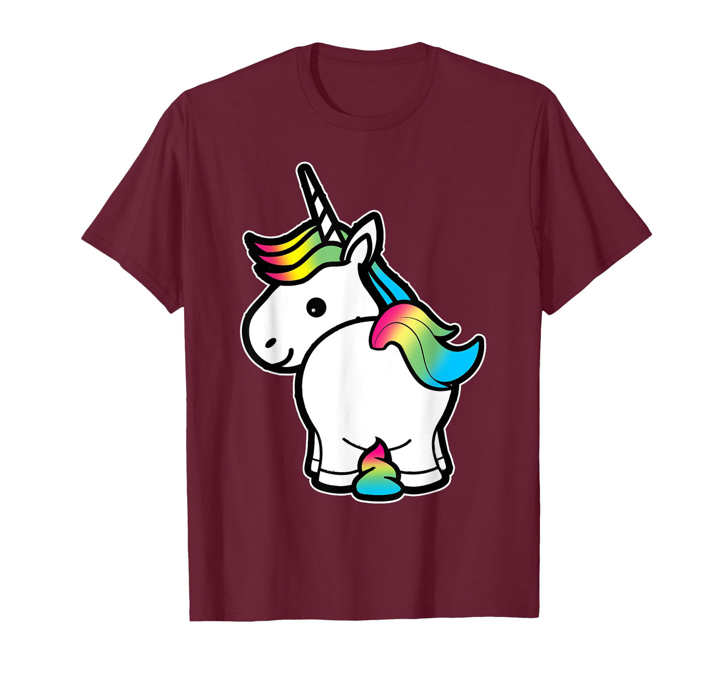I Poop Magic Cute Unicorn Rainbow Kids Adult Shirt T-Shirt
