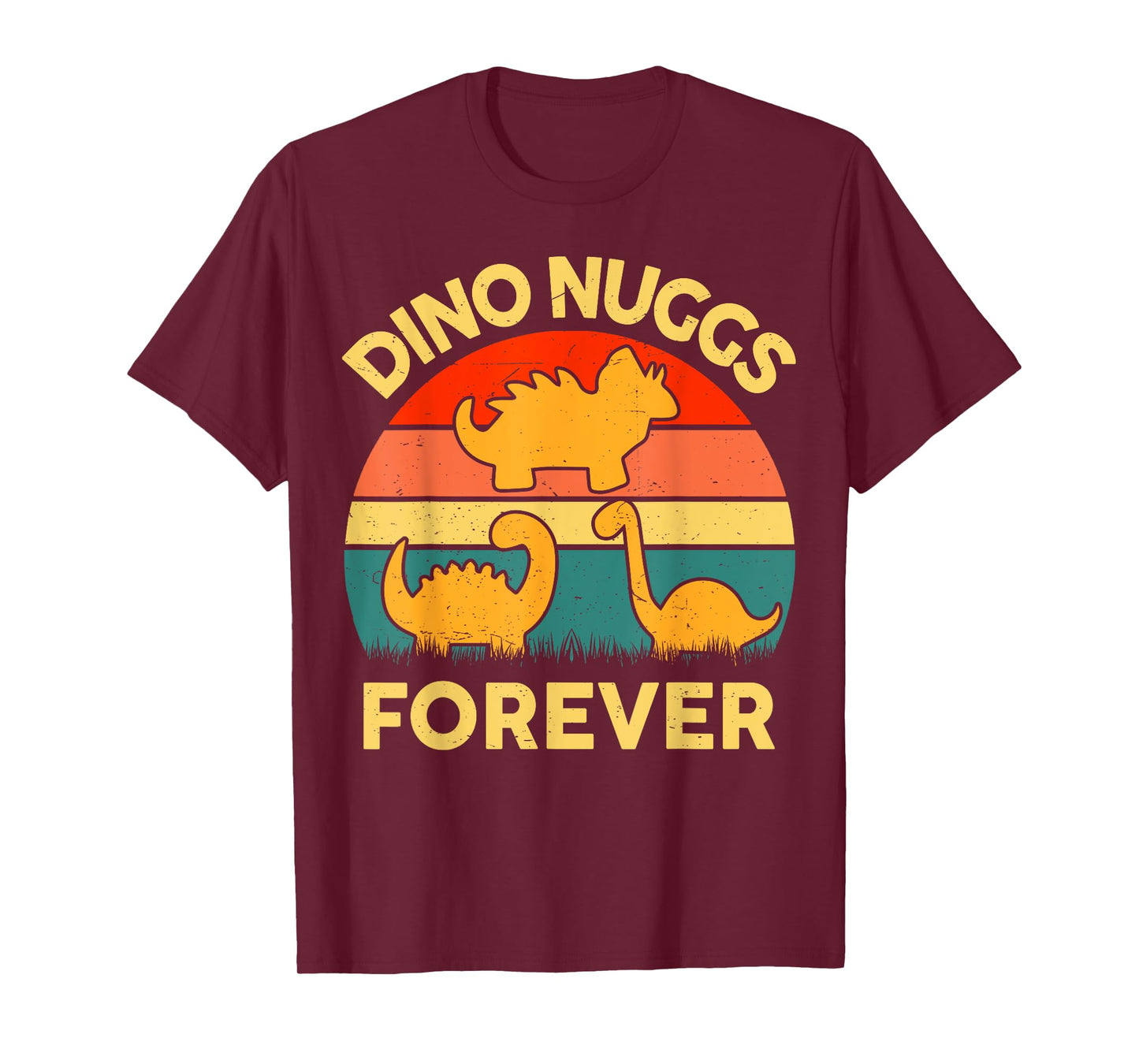 Kids Dino Nuggs Forever Funny I Love Chicken Nugget Toddler T-Shirt