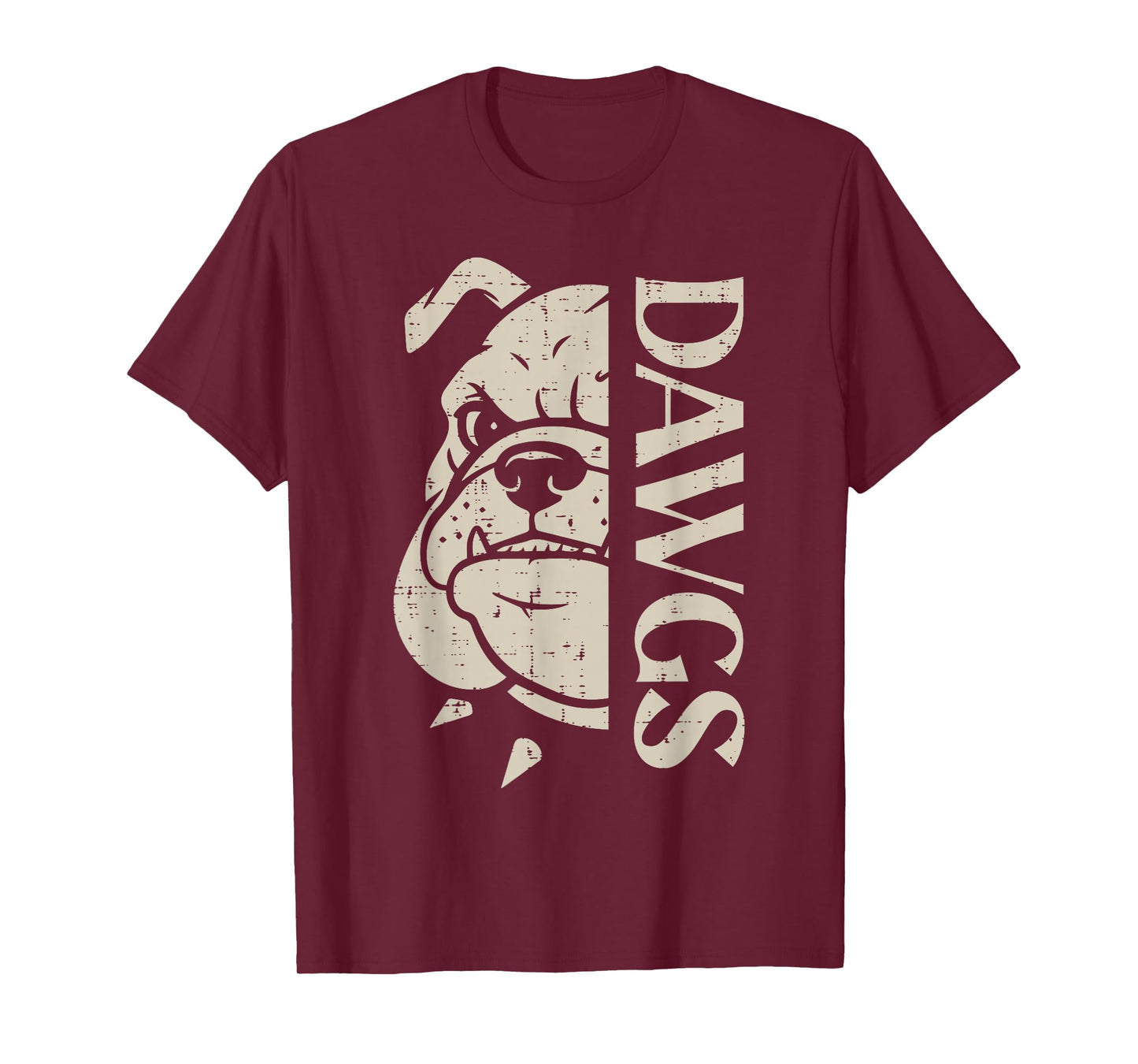 Bulldog Dawgs Men Women Boys Girls Kids Youth Teen T-Shirt
