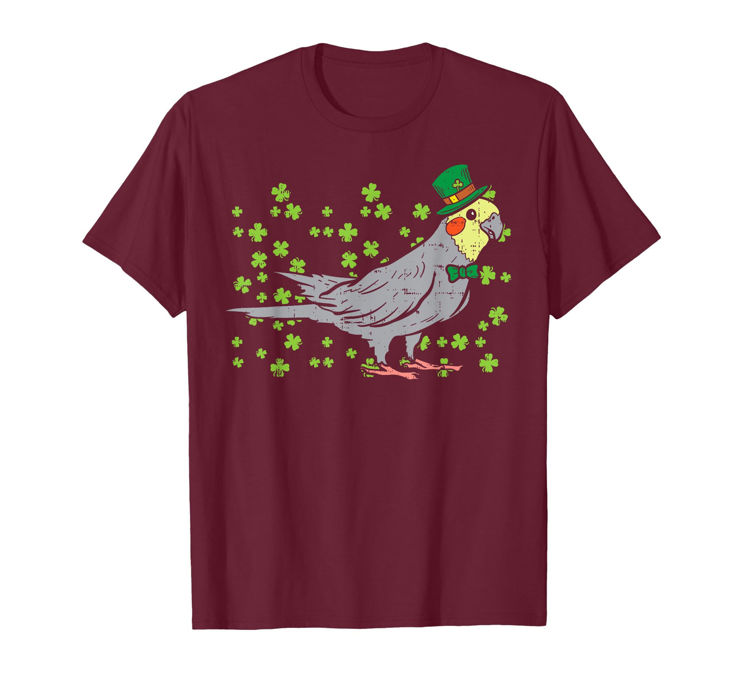 Leprechaun Cockatiel Bird Clover St Patricks Day Animal Gift T-Shirt