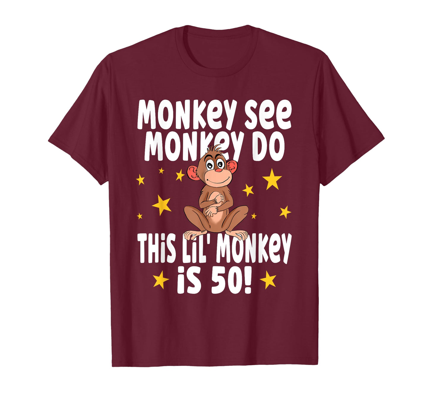 Monkey See Monkey Do 50 Year Old - 50th Birthday Party T-Shirt