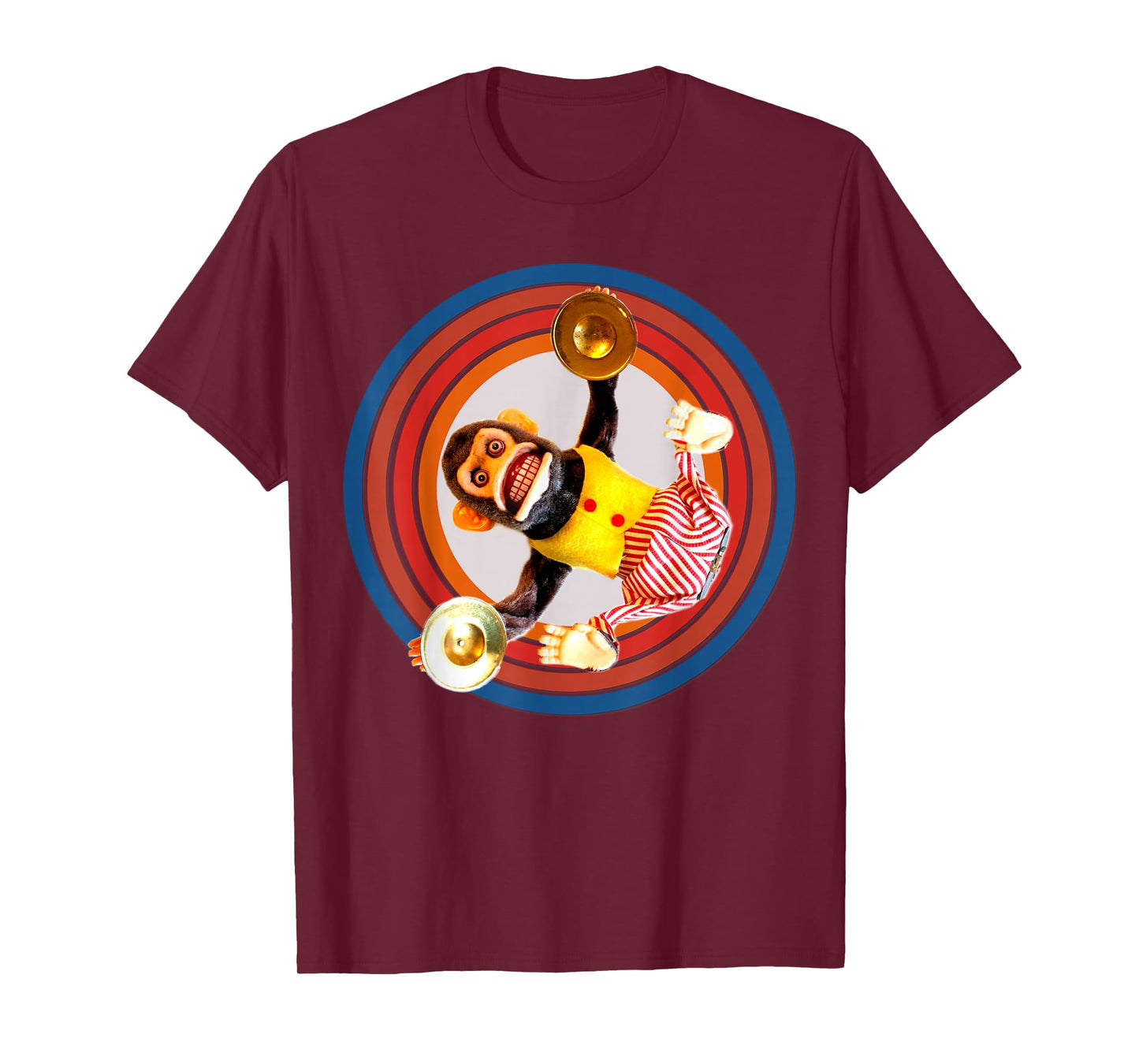 Cymbal Chimp Toy, Jolly Monkey With Cymbals Vintage Retro T-Shirt