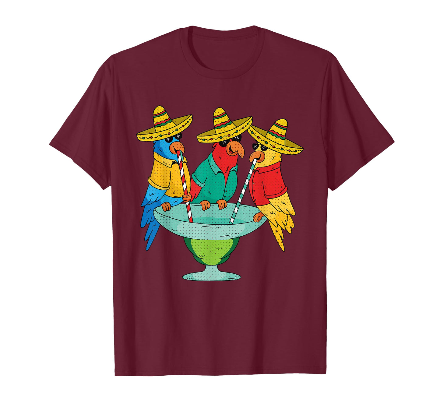 Parrot Cinco De Mayo Funny Drinking Tequila Mexican Fiesta T-Shirt