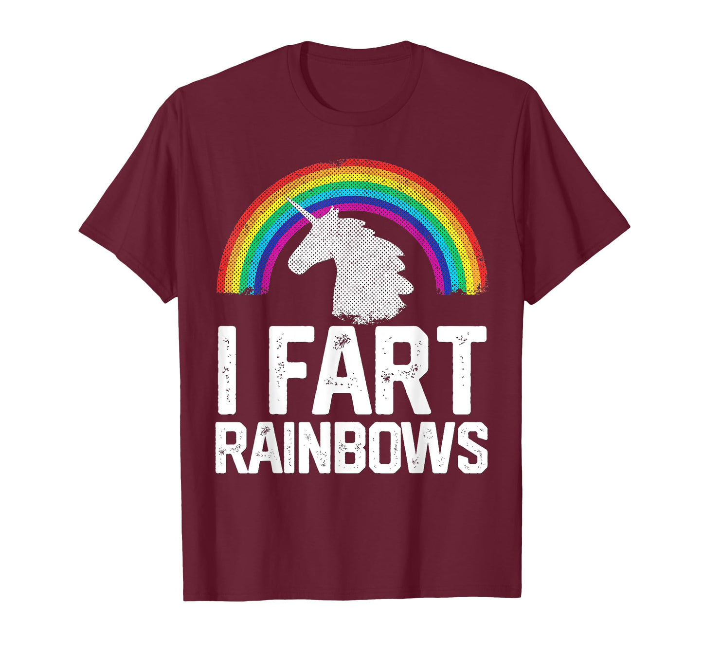Funny Rainbow Unicorn I FART Gag Gift Joke T Shirt Women Mom T-Shirt